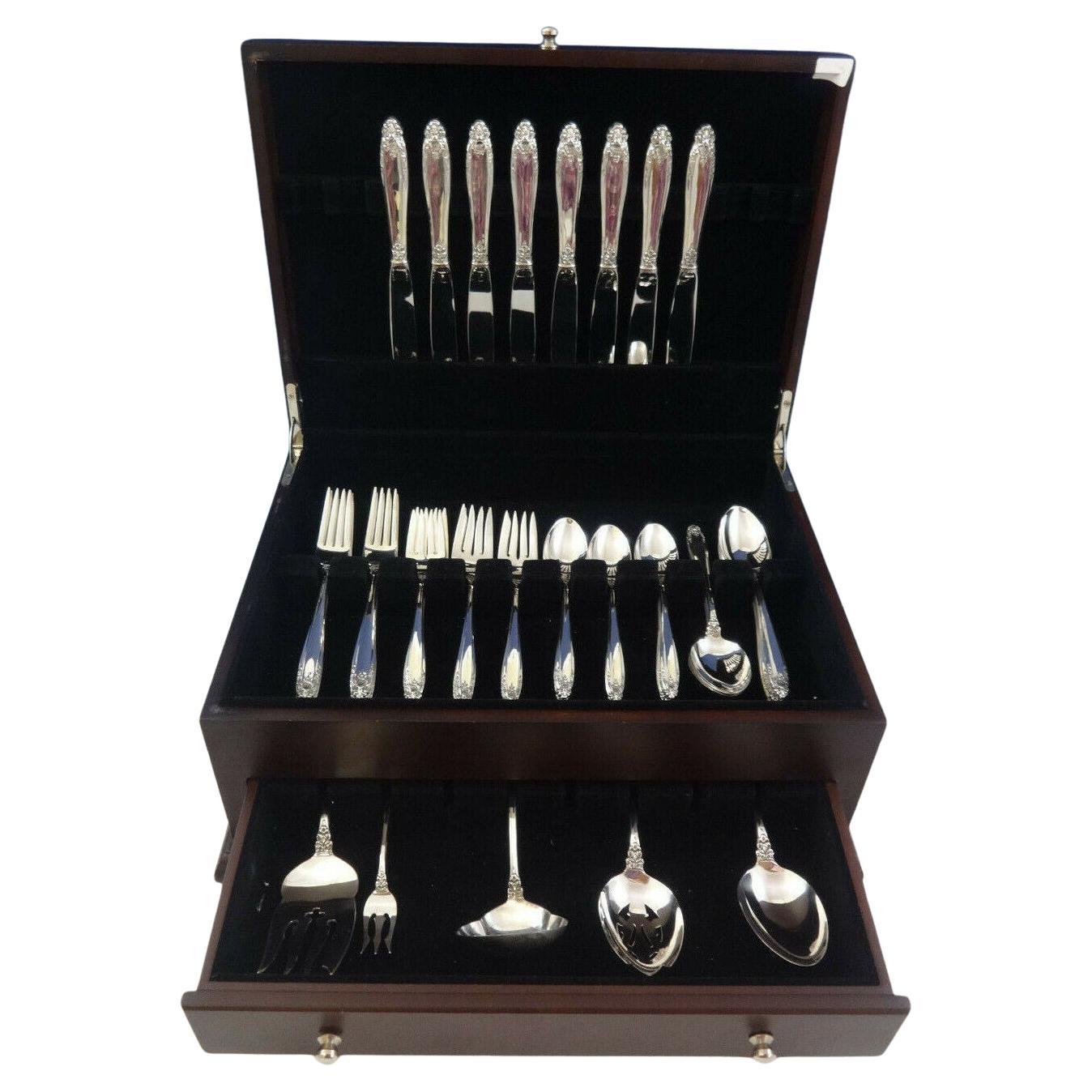 Juego de Cubiertos Prelude by International Sterling Silver Para 8 Servicio 45 Piezas