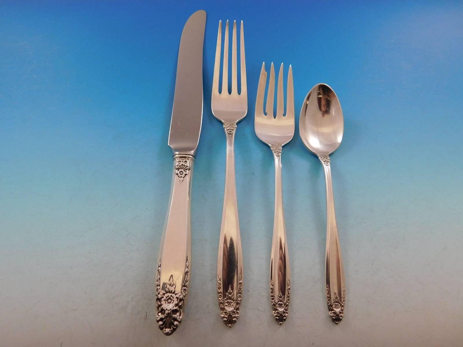 KNIFE,SP FORKS 4 pc International Prelude Sterling Silver Four Piece Setting