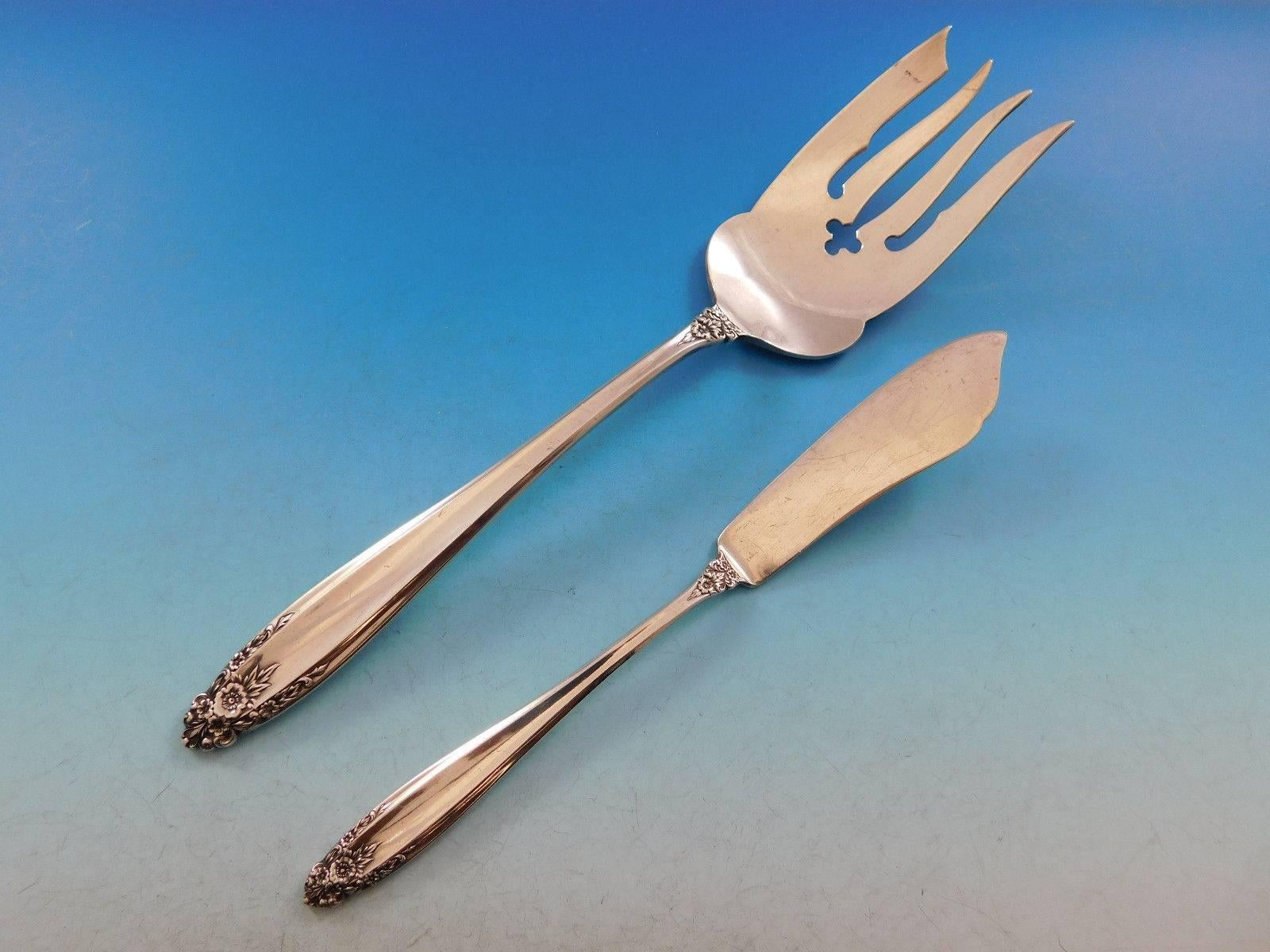 Service de couverts en argent sterling pour 8 personnes 76 pièces Prelude by International en vente 3