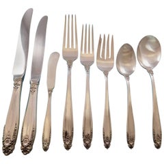 Prelude by International Sterling Silver Flatware Set for 8 Service 76 Pc Dinner