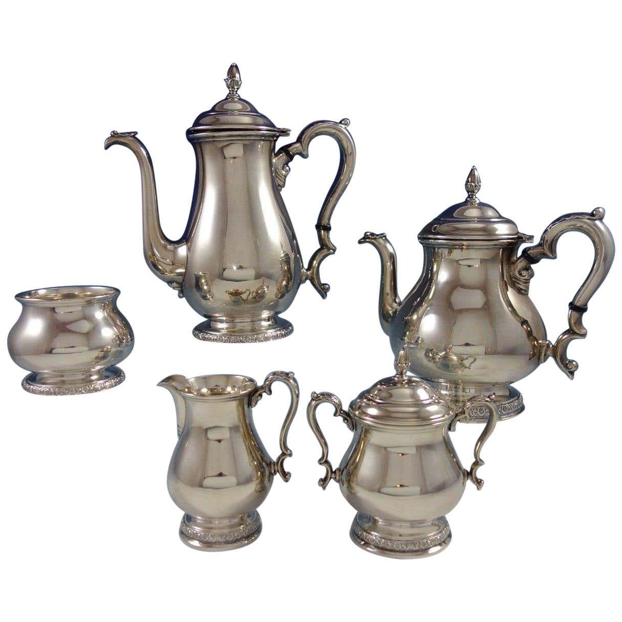 Prelude by International Sterling Silver Tea Set 5-Piece For Sale at ...