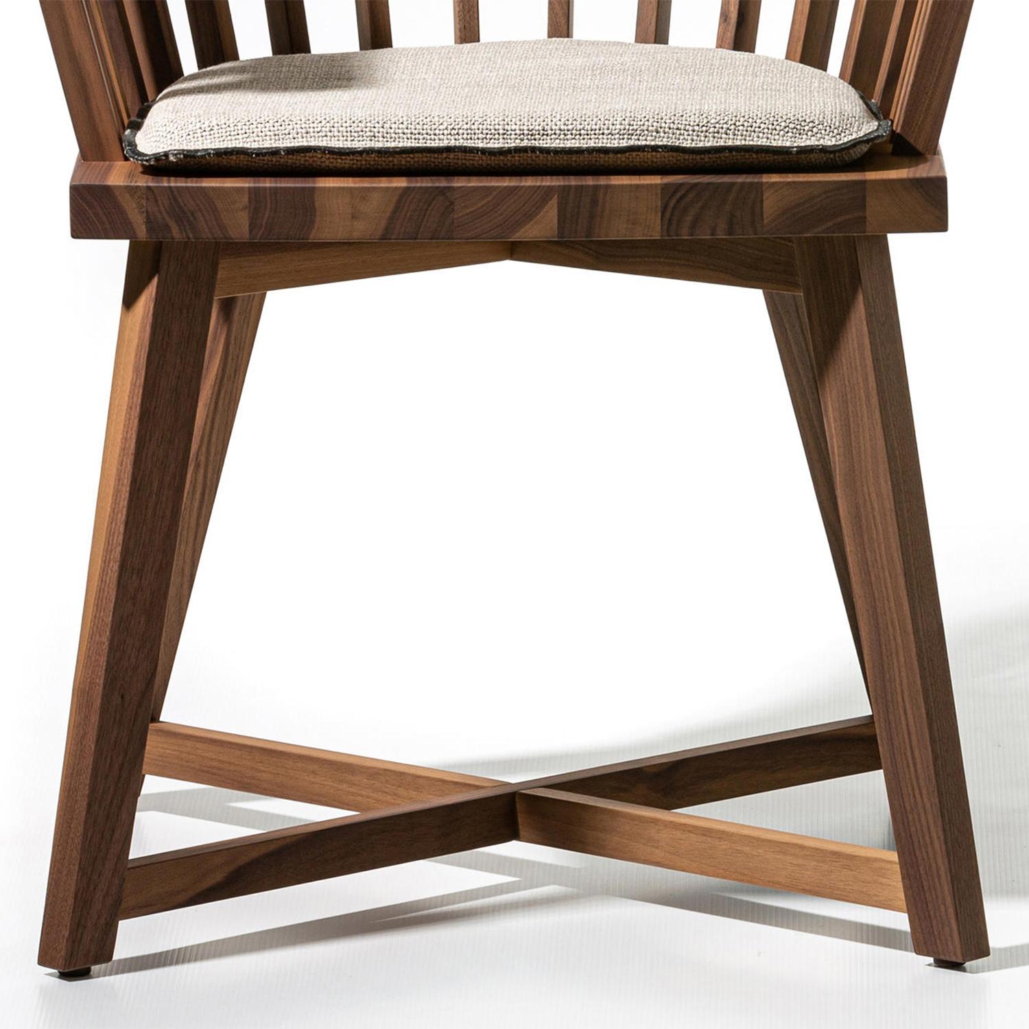Contemporary Premia Low Walnut Chair For Sale