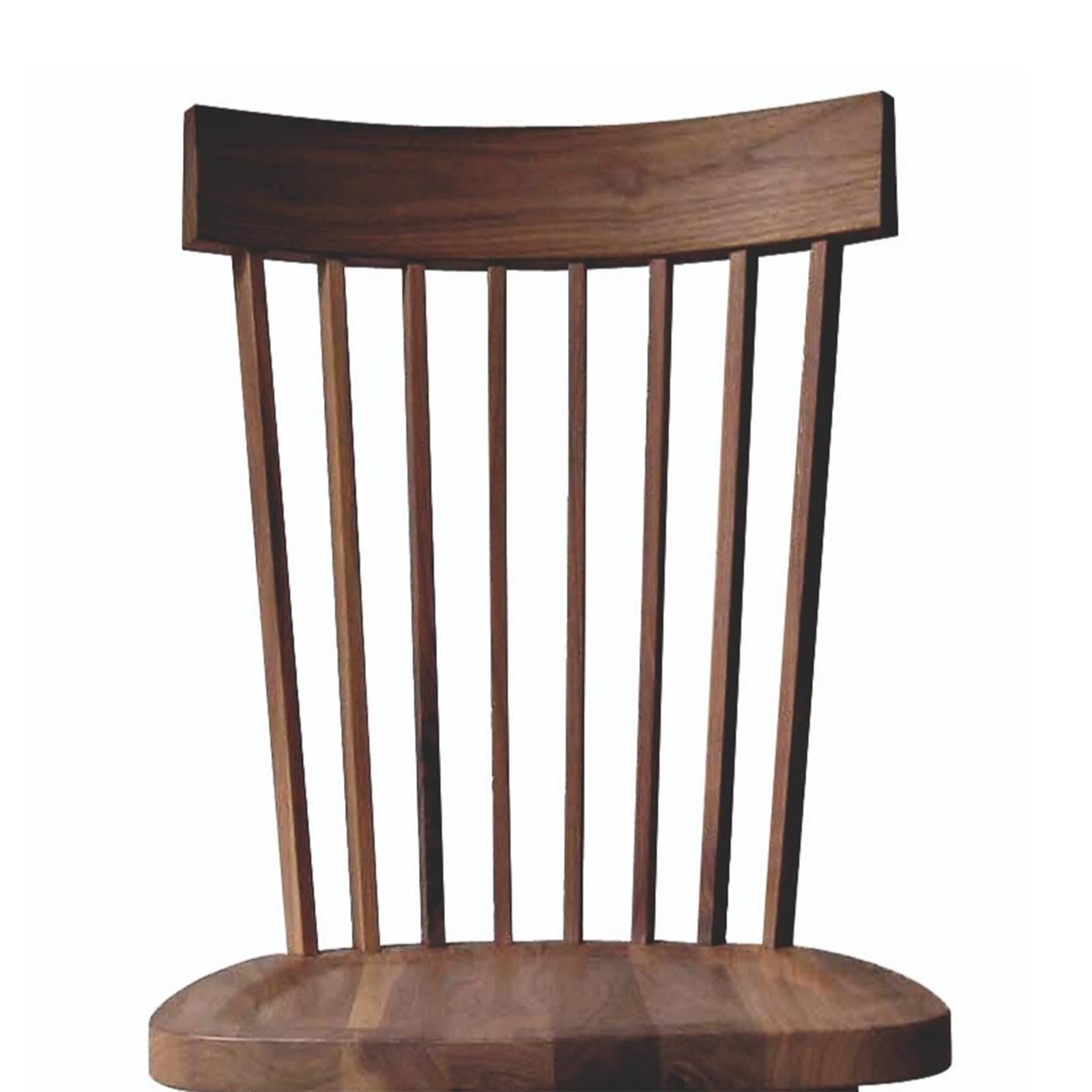Chair Premia walnut all in solid
American walnut wood in natural
matte varnished. Also available in 
solid oak upon request.