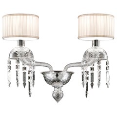 Premiere Dame 5696 02 Wall Sconce in Glass with White Shade, by Barovier & Toso