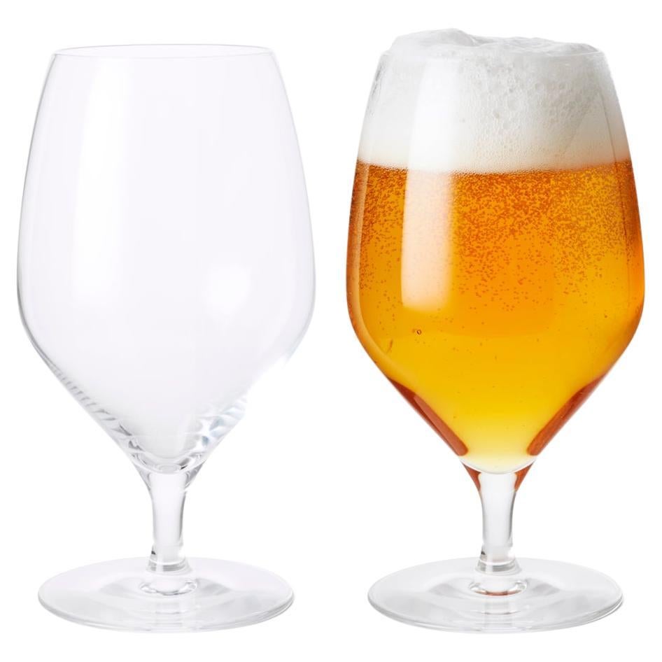 Premium Beer Glass Design Tom Nybroe Clear 2 Pcs For Sale