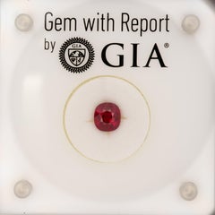 Rubino birmano di prima qualità, certificato GIA, taglio a cuscino, 1,79 carati, 6,73 x 6,13 mm – Pietra preziosa rossa