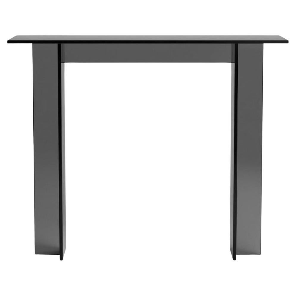 Premium Glass Console Table - Smoked