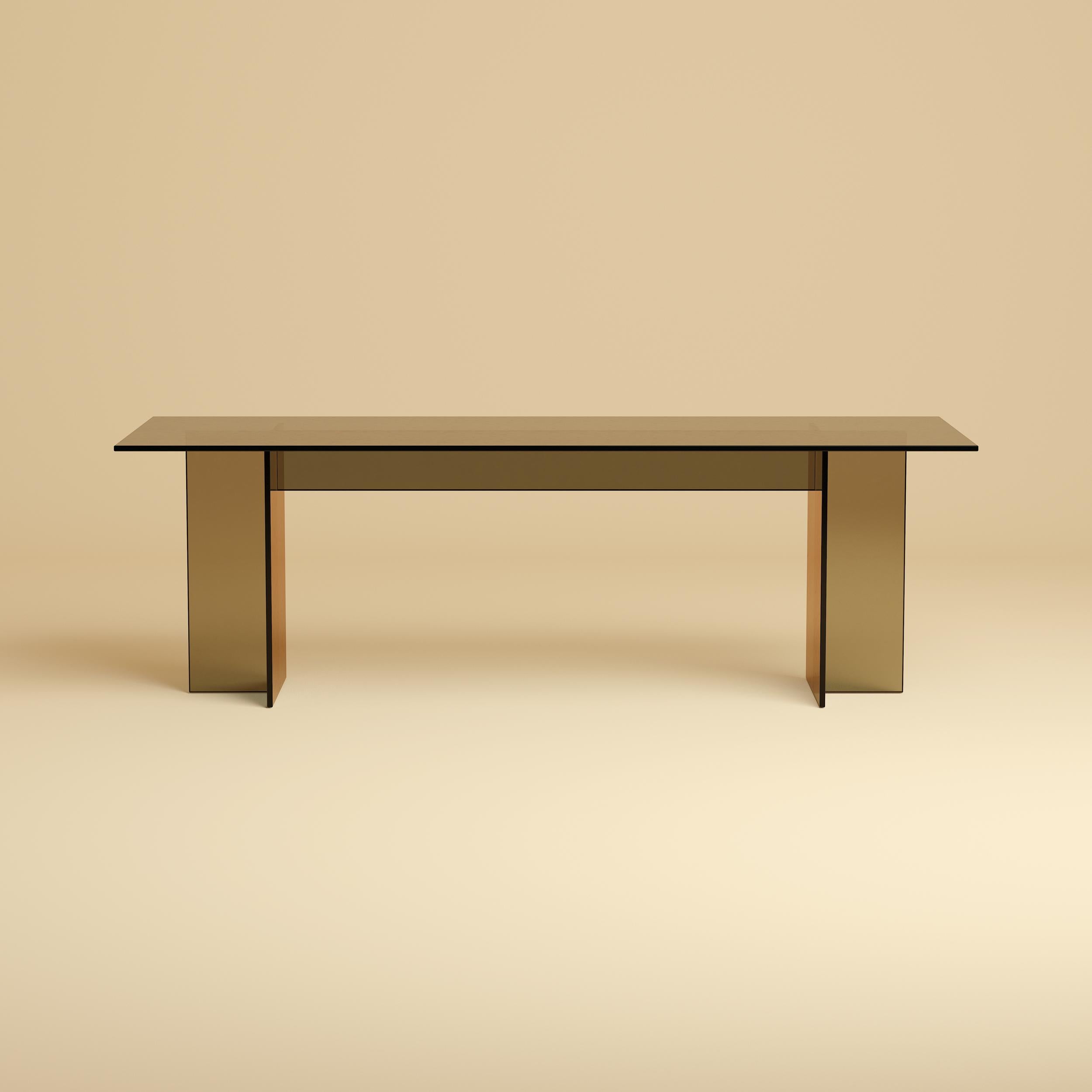 Noor Lounge Table by Lebanto – Elegant Glass Design in Bronzed

The Noor Lounge Table by Lebanto is a sleek and modern statement piece, crafted from premium glass with your choice of bronzed or smoked finish. This luxurious lounge table embodies