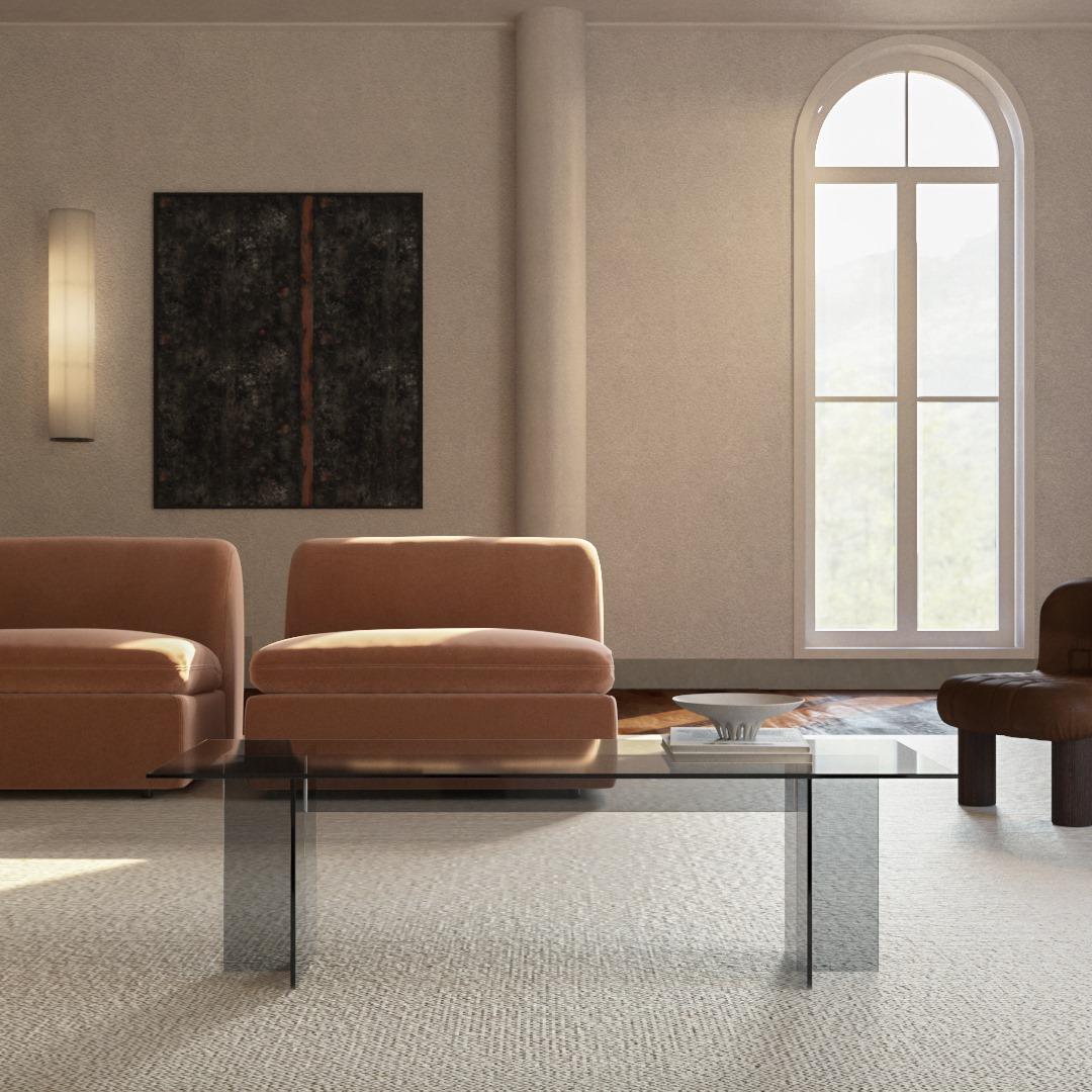 Premium Glass Lounge Table - Bronzed In New Condition For Sale In Lentate Sul Seveso, IT