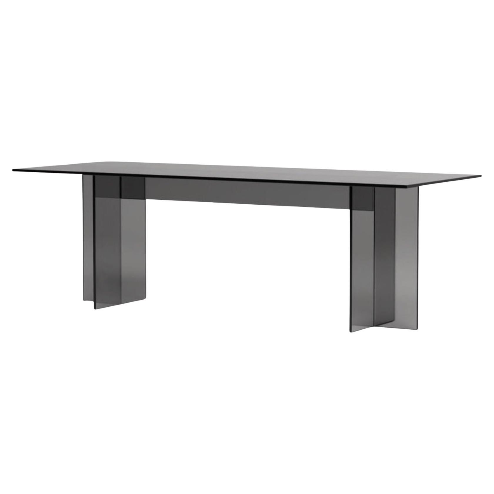 Premium Glass Lounge Table - Smoked