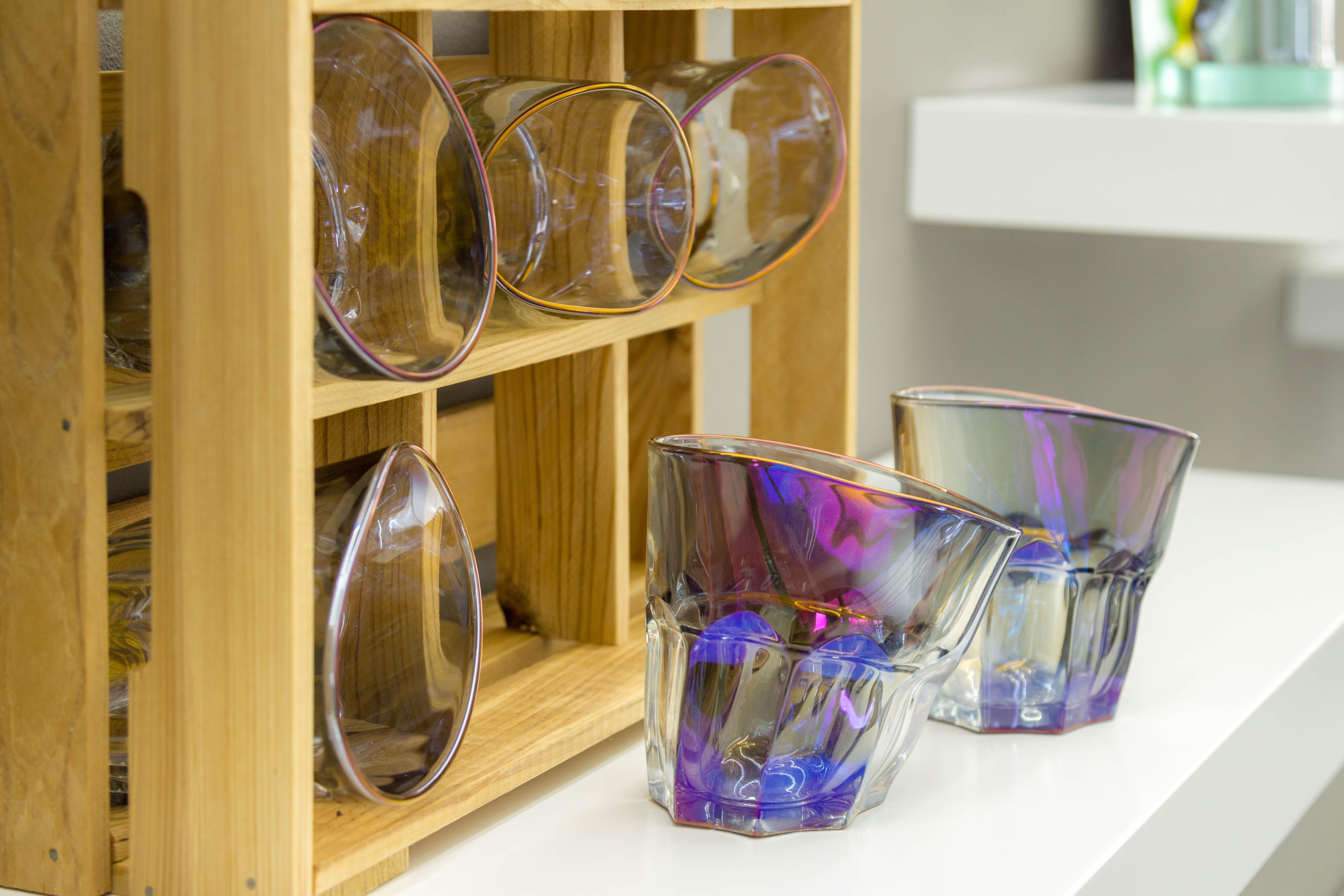 Premium Holographic Rocks Glass 6er Set in der Geschenkbox im Angebot 3