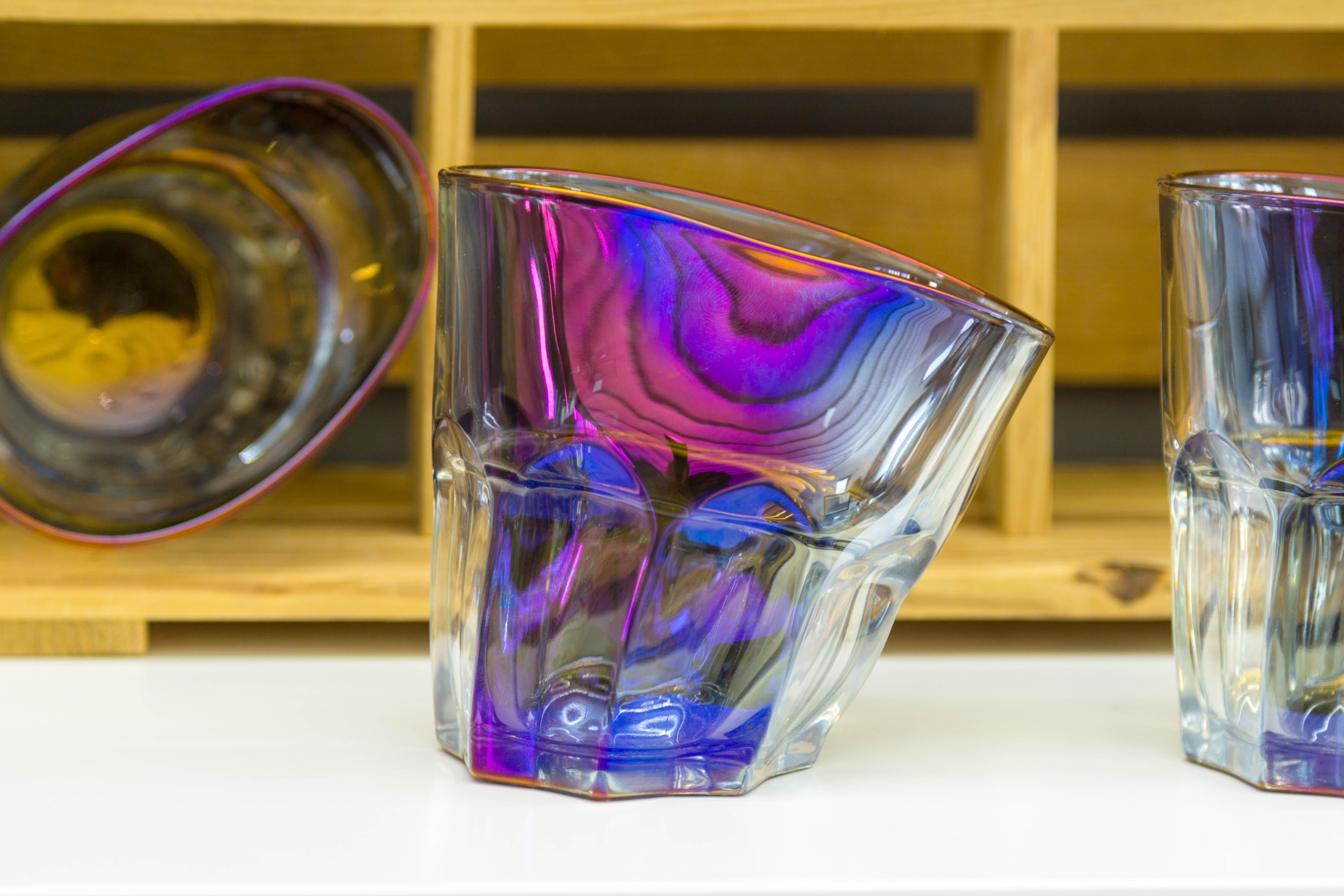 Premium Holographic Rocks Glass 6er Set in der Geschenkbox im Angebot 2