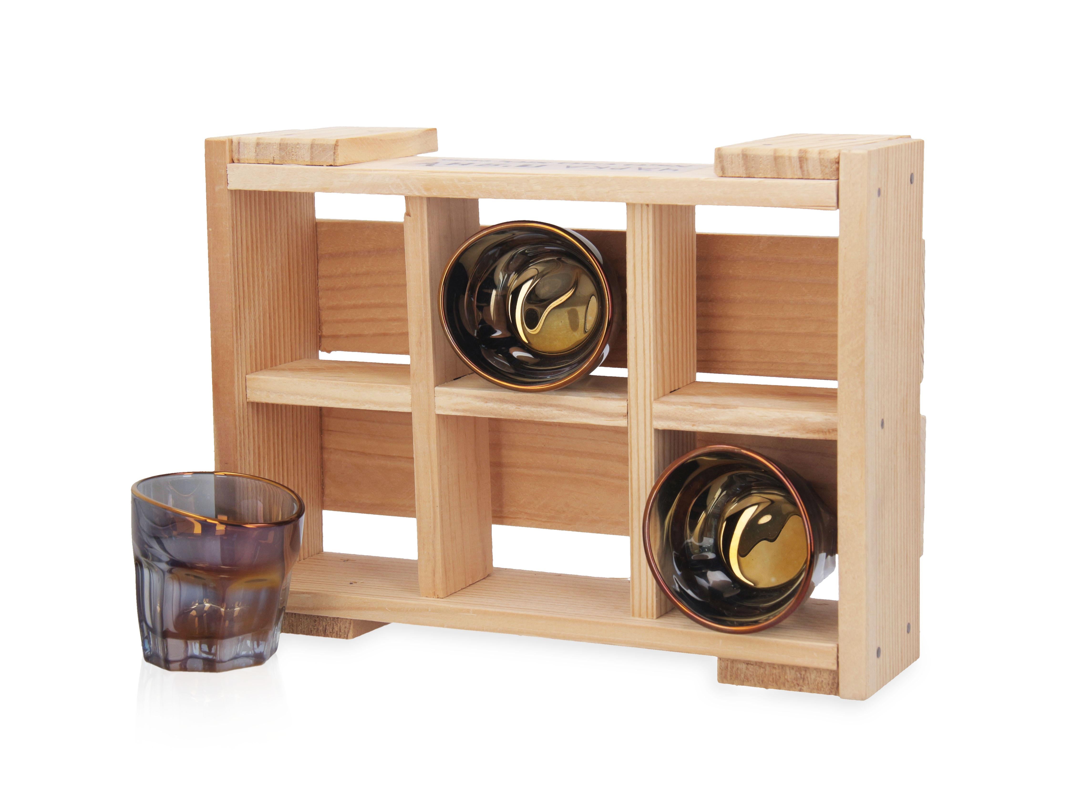 Premium Holographic Shot Glass Set de 6 dans la boîte cadeau en vente 2