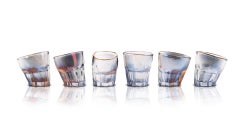 Premium Holographic Shot Glass Set of 6 in the gift box