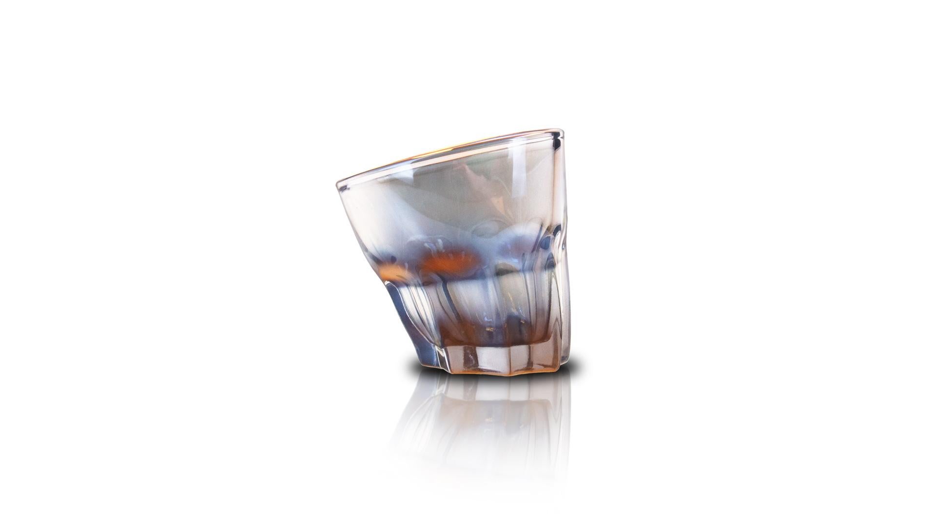 Moderne Premium Holographic Shot Glass Set de 6 dans la boîte cadeau en vente