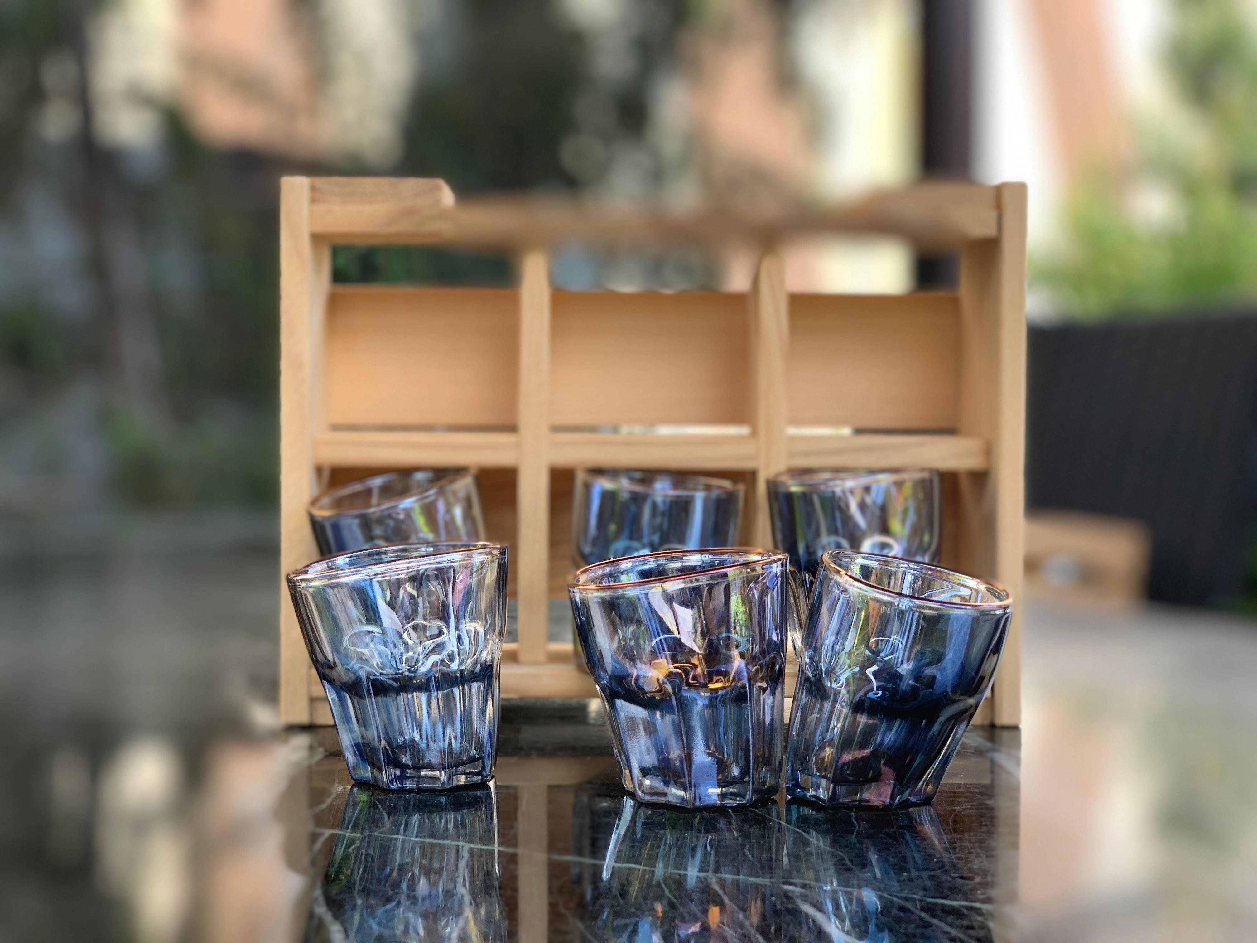 Verre Premium Holographic Shot Glass Set de 6 dans la boîte cadeau en vente