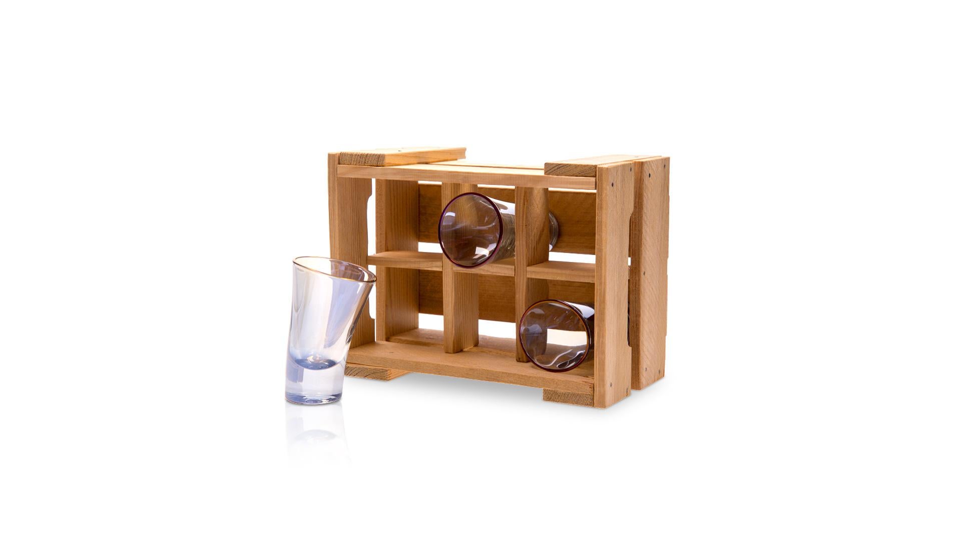 Premium Holographic Tall Shot Glass 6er-Set in der Geschenkbox im Angebot 3