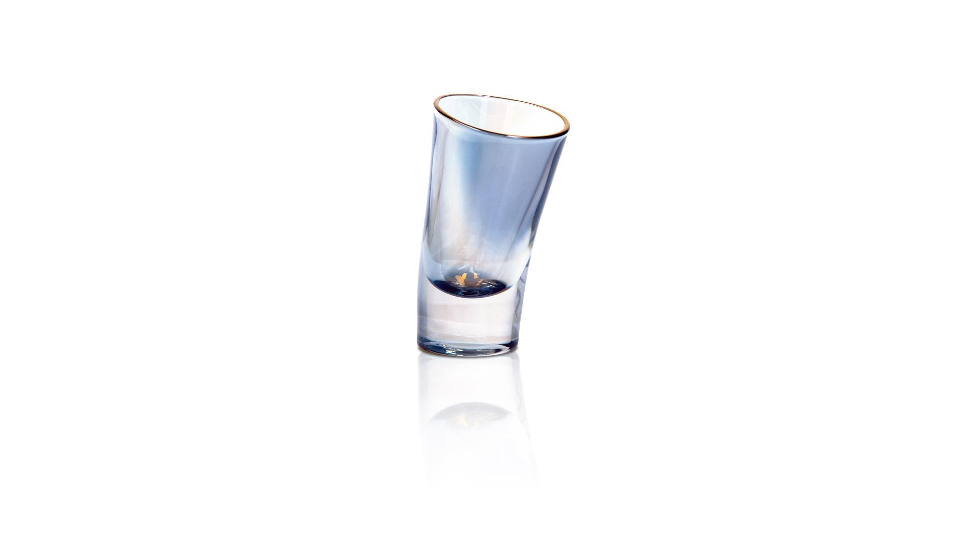 Premium Holographic Tall Shot Glass 6er-Set in der Geschenkbox (Moderne) im Angebot