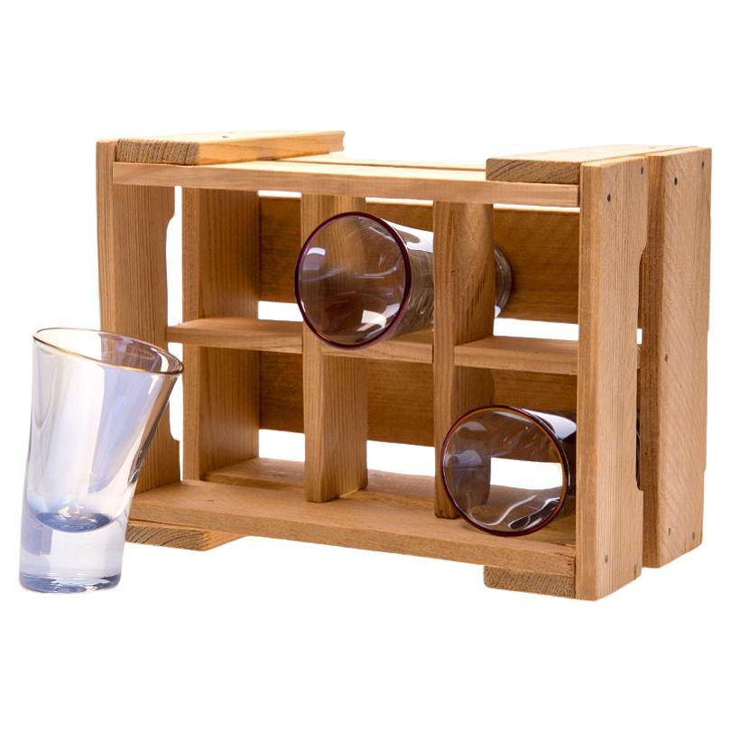 Premium Holographic Tall Shot Glass 6er-Set in der Geschenkbox