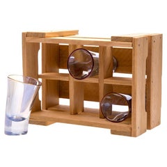 Premium Holographic Tall Shot Glass Set of 6 in the gift box