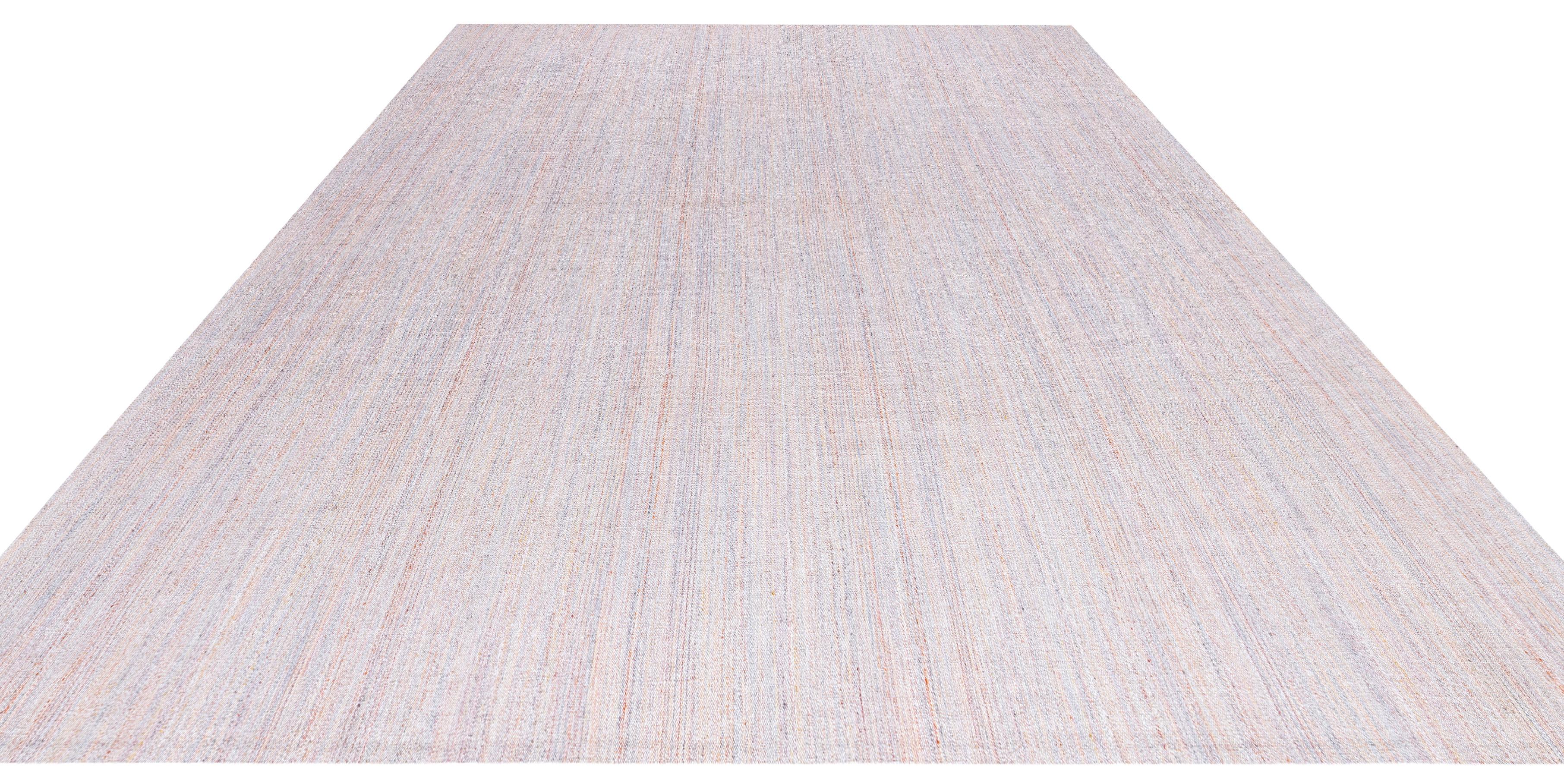 Hochwertiger persischer Flachgewebe-Teppich aus der Mitte des Jahrhunderts (Wolle) im Angebot