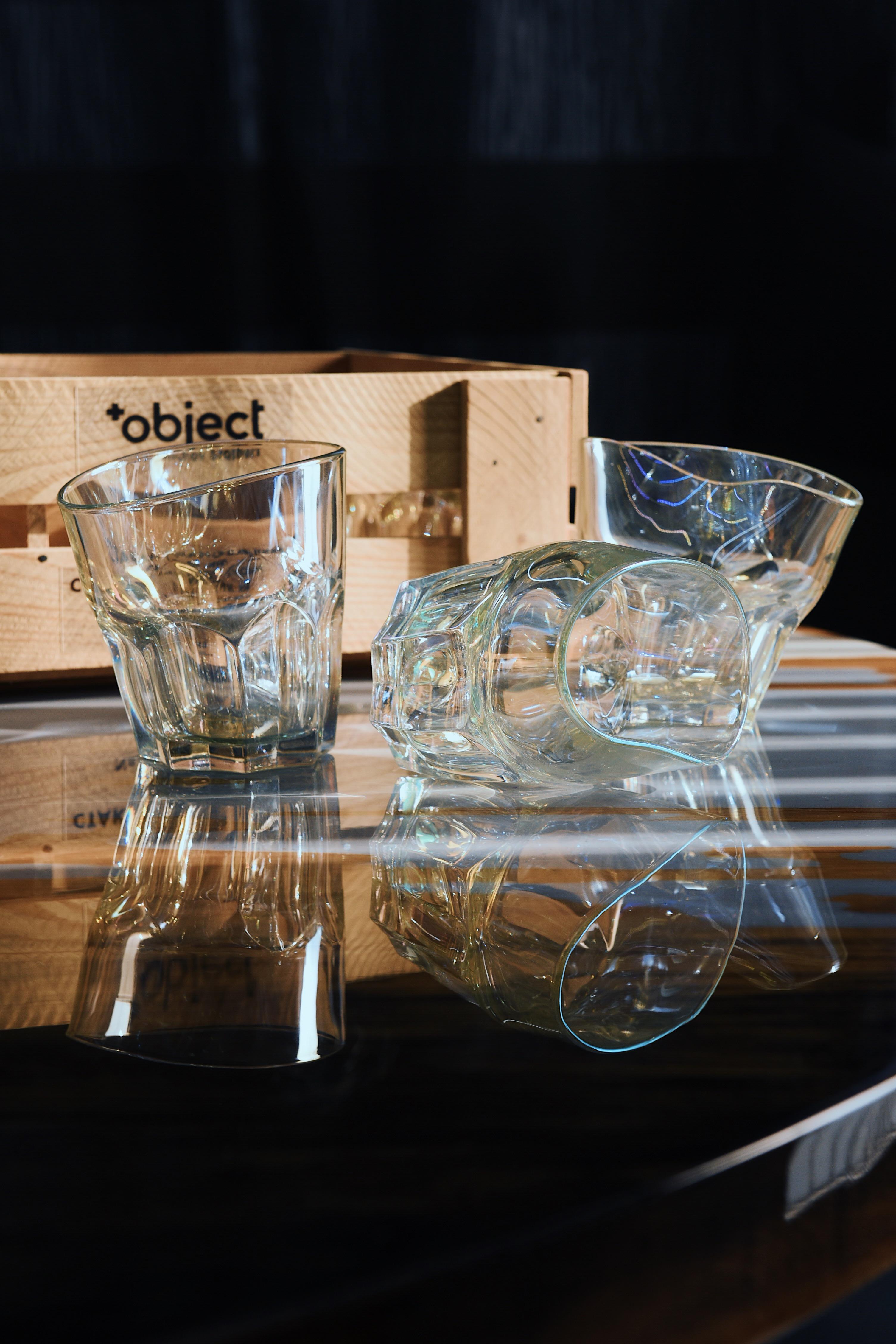 Premium Pearlescen Rocks Glass 6er Set in der Geschenkbox (Handgefertigt) im Angebot