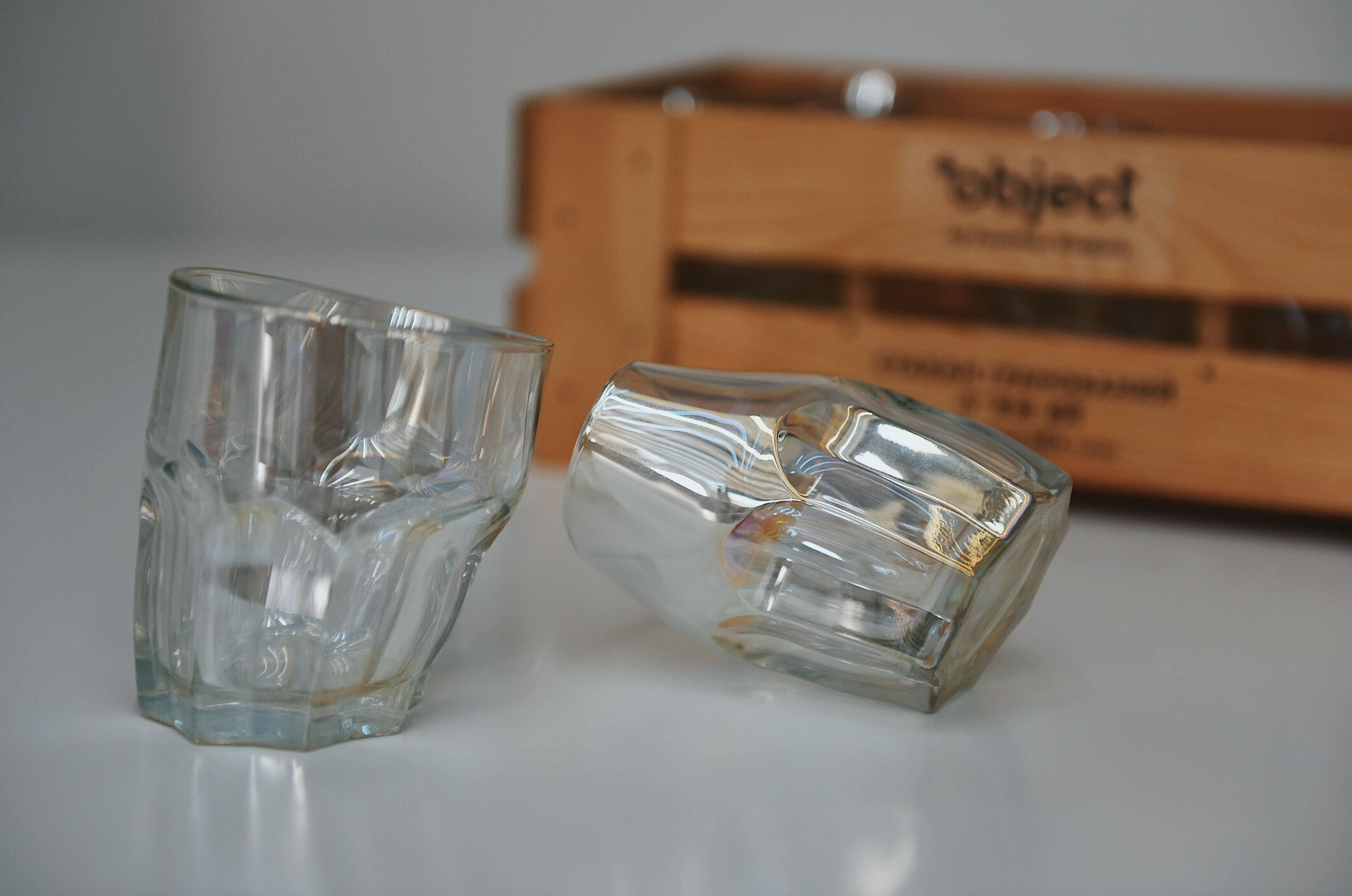 Premium Pearlescen Rocks Glass 6er Set in der Geschenkbox im Zustand „Neu“ im Angebot in West Hollywood, CA