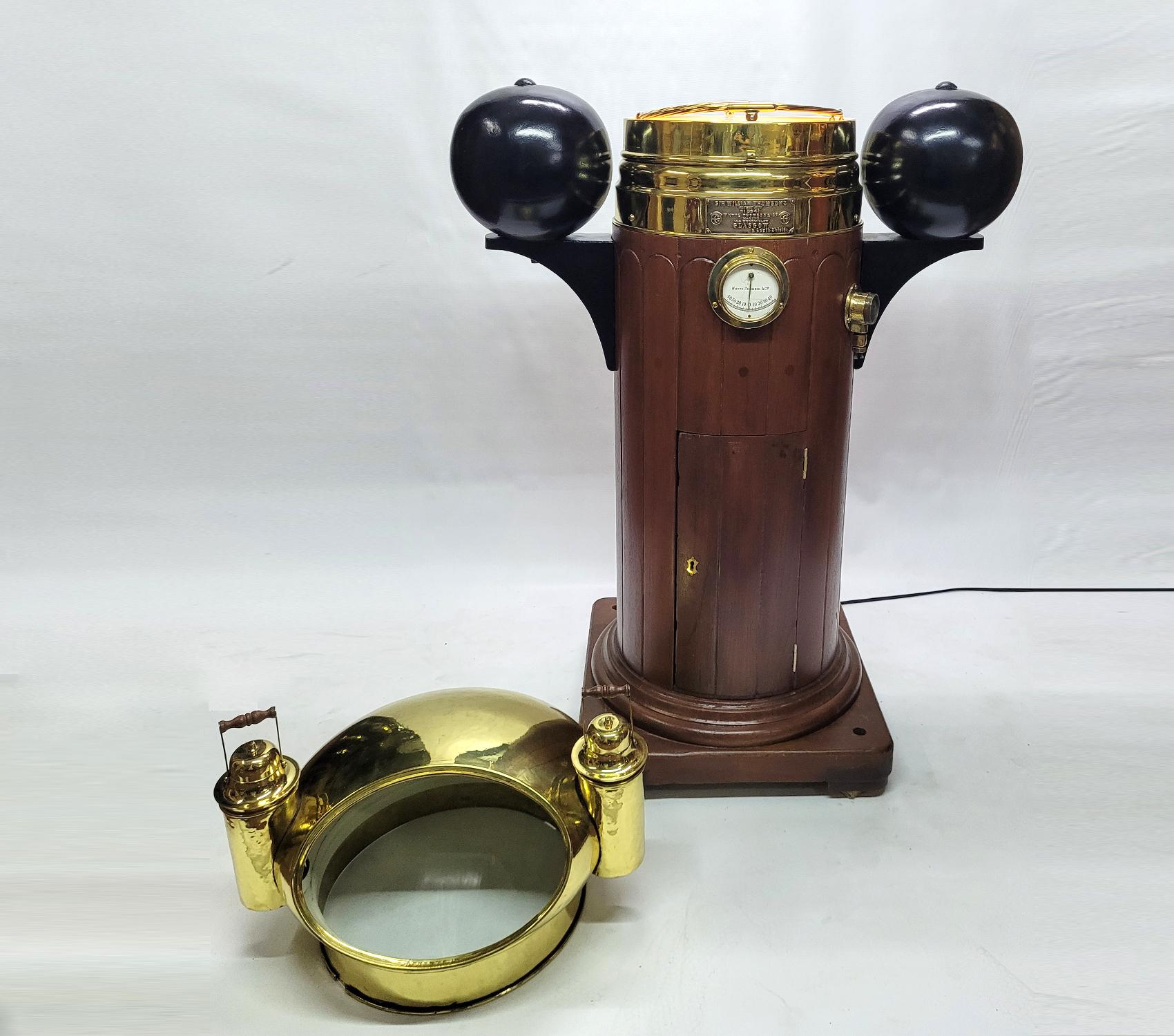 Premium Ships Binnacle by Whyte Thomson & Co’s In Good Condition For Sale In Norwell, MA