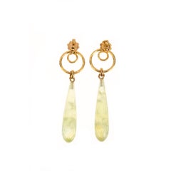 Prenithe 18 Karat Gold Drop Earrings