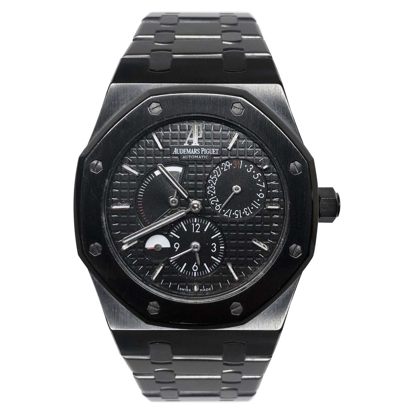 Audemars Piguet Royal Oak Dual Time Preowned Custom Wrist Watch For ...