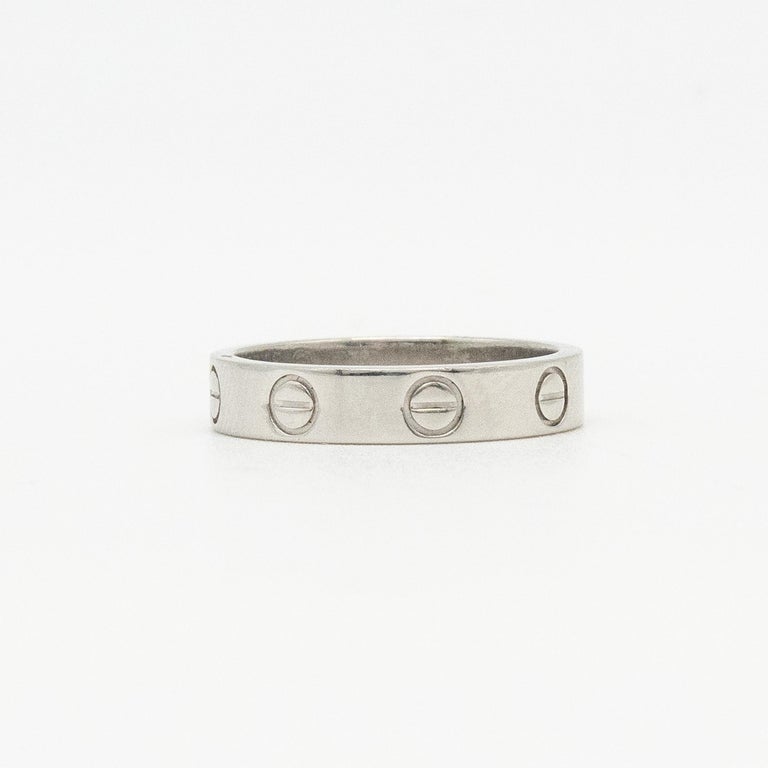 Vintage CARTIER Platinum LOVE Ring photo 2