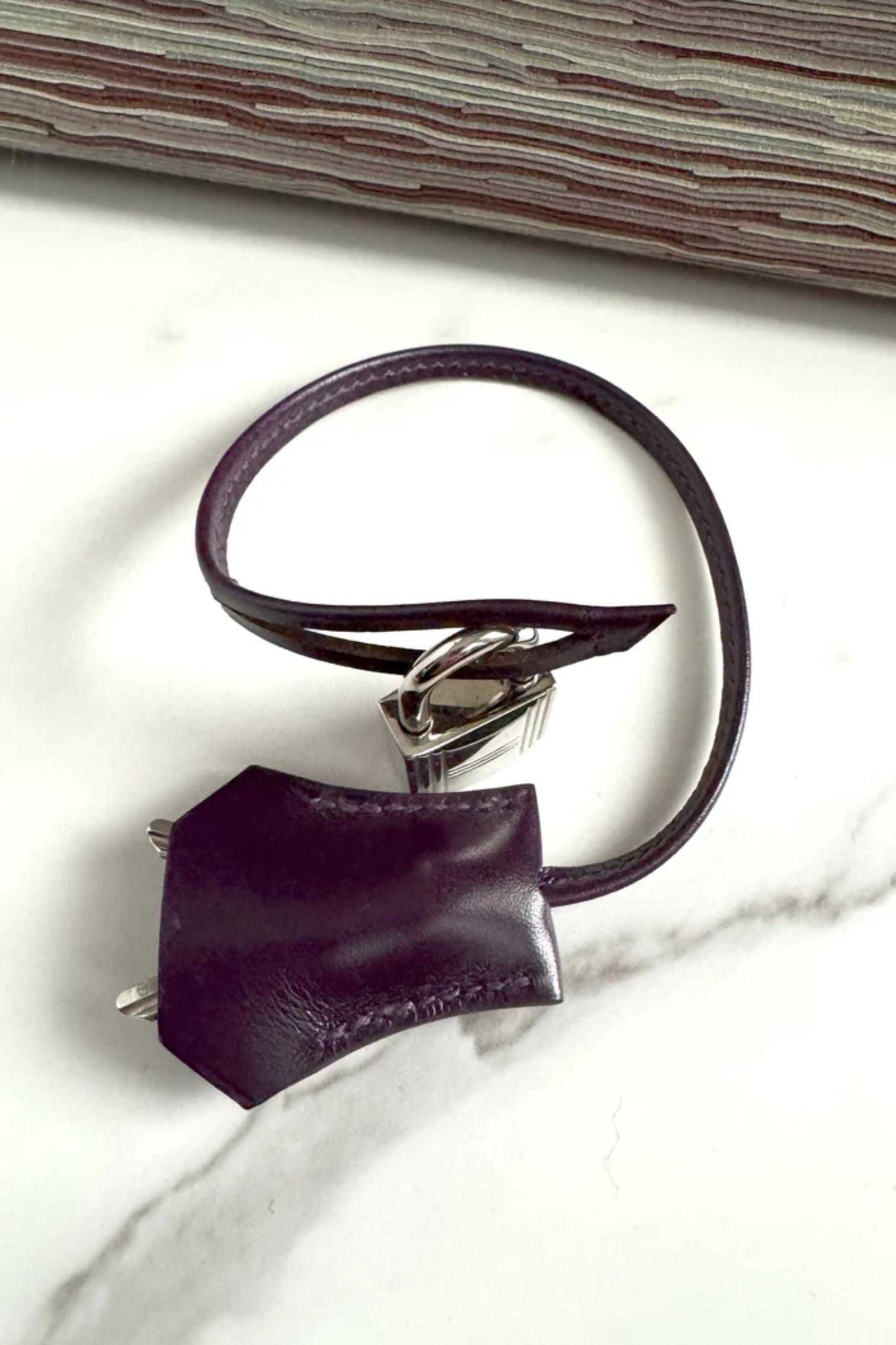 Preowned Hermes Birkin 35 Vibrato Raisin With Palladium HW Limited Edition en vente 8