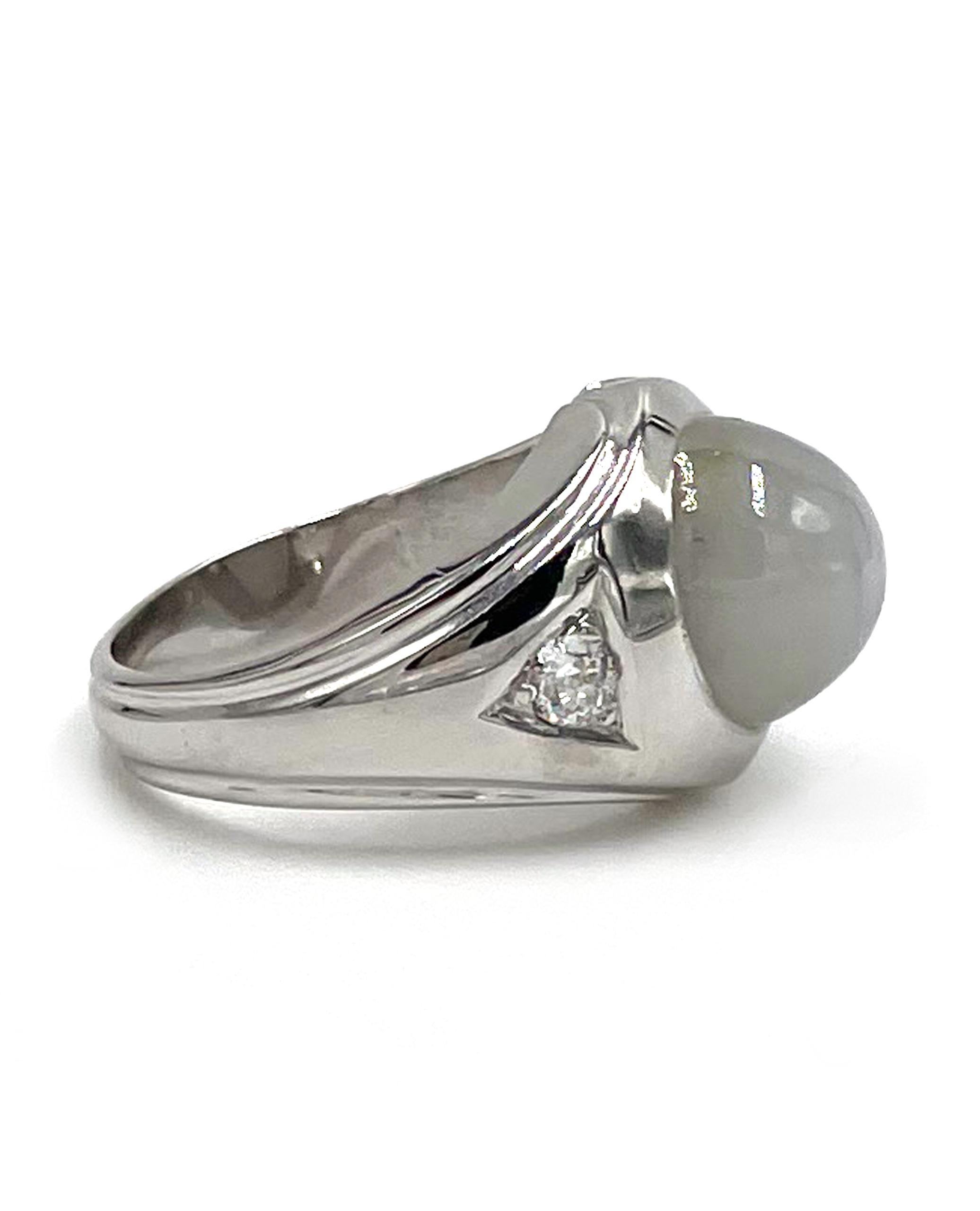 gray star sapphire ring