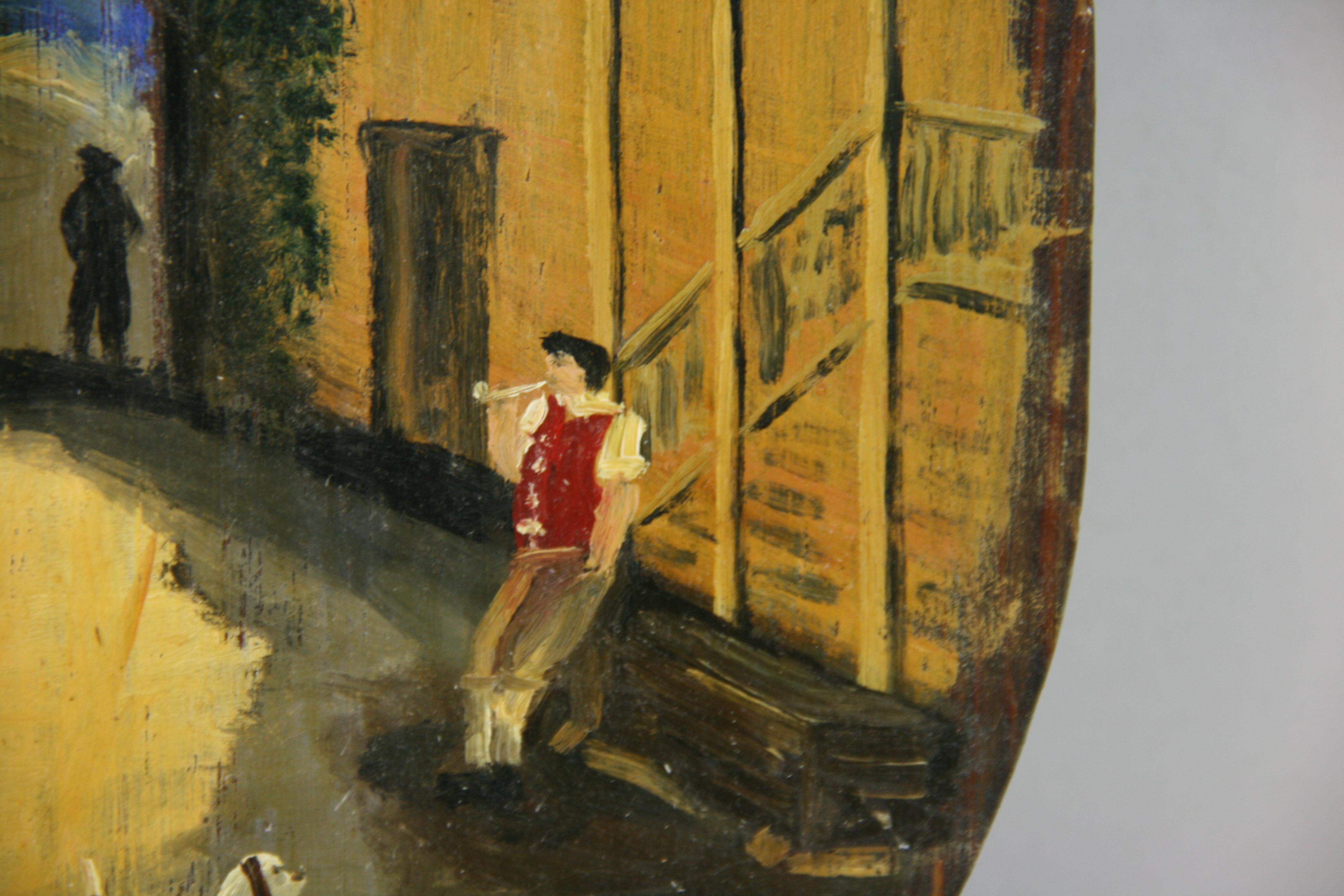 Préparation à la chasse au renard anglais Peinture à l'huile en vente 3