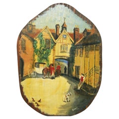 Preparing for the English Fox Hunt Oil Painting