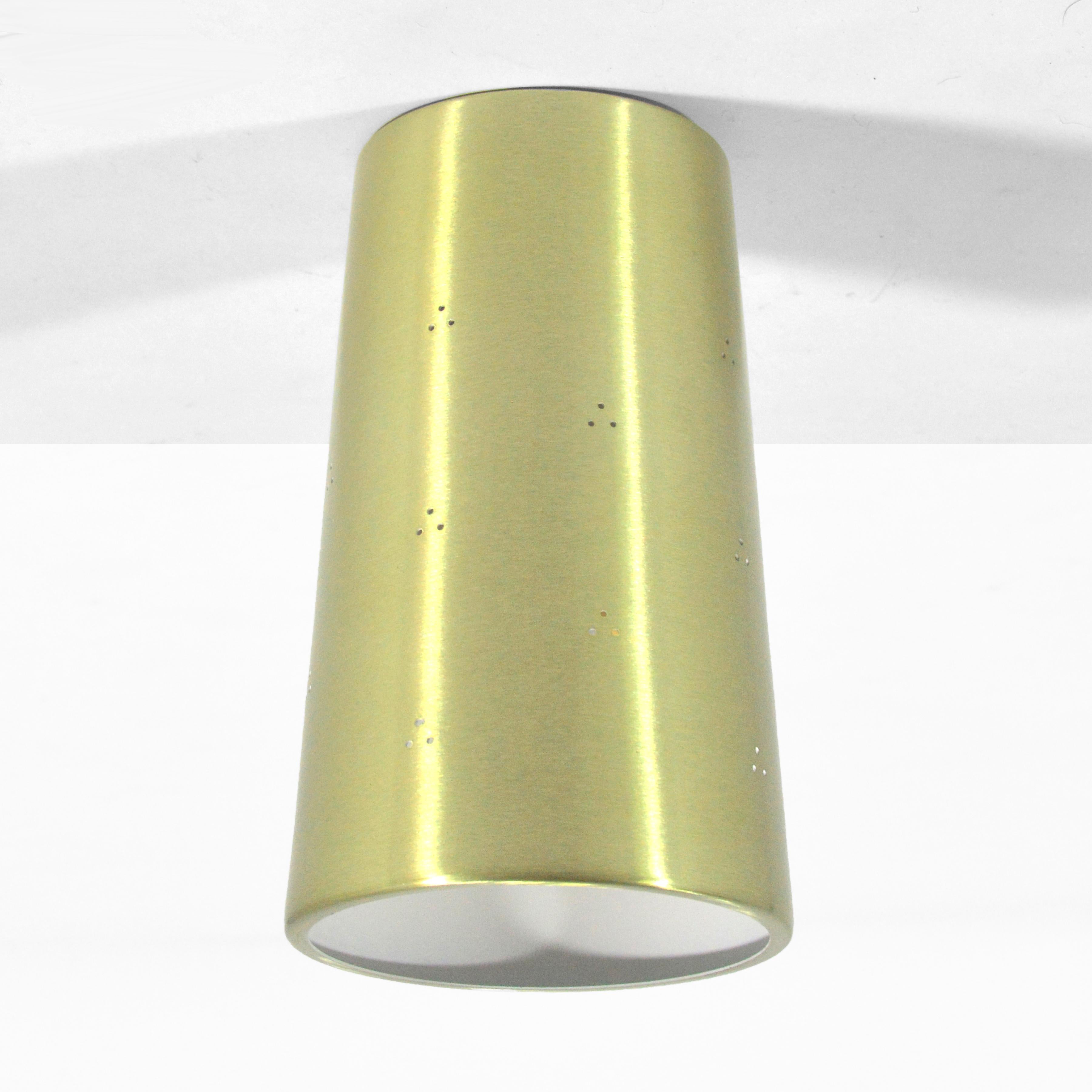 Prescolite Perforated Brass Ceiling Can Light 1