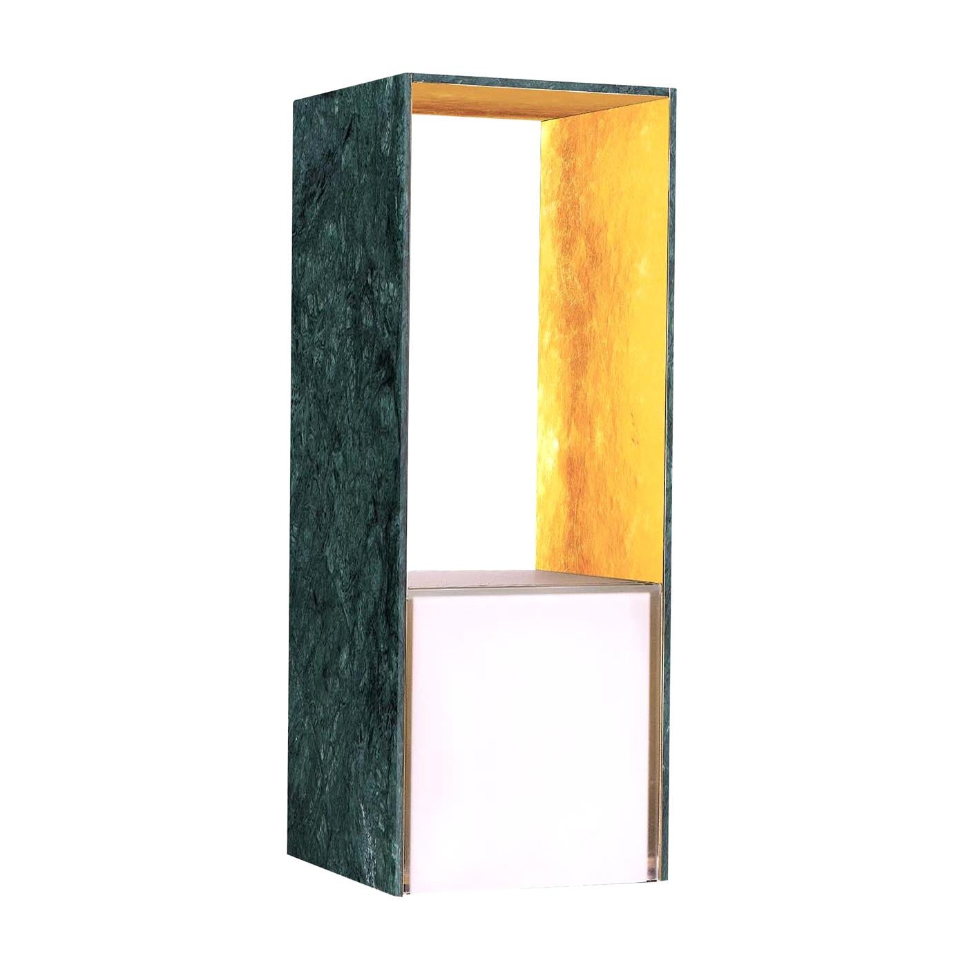 Presence Table Lamp with Verde Guatemala and Gold