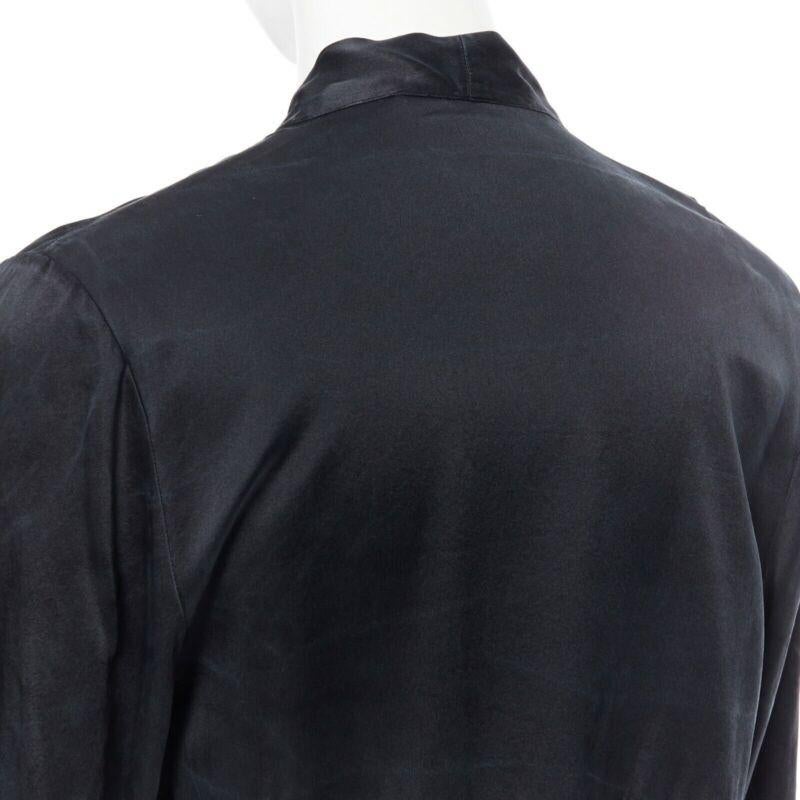 PRESENT LONDON Kurzes Kleid aus schwarzer 100 % geblümter Seide mit Spitze UK8 im Angebot 5