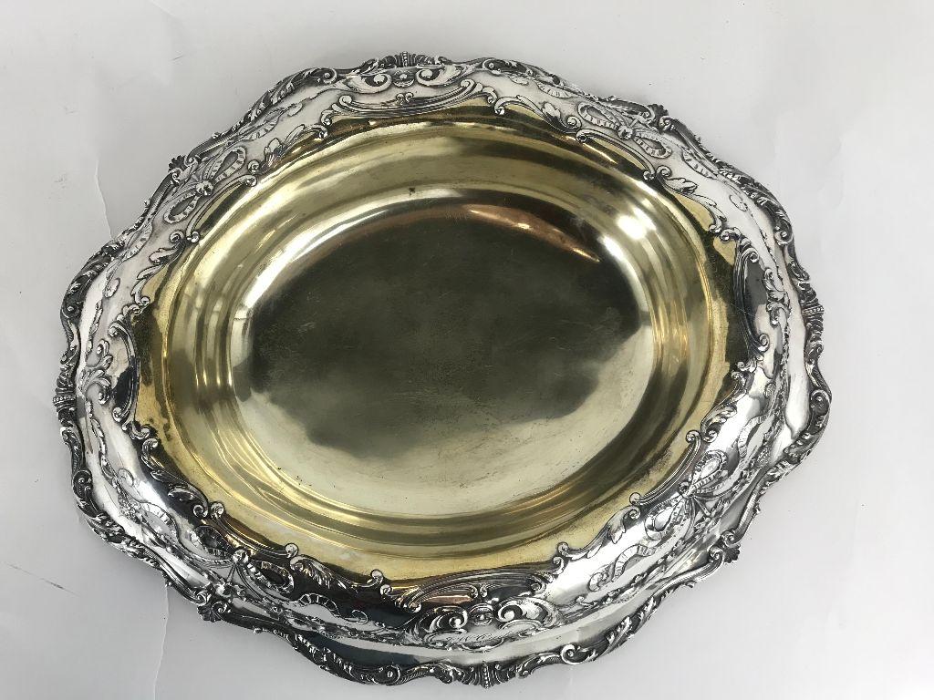 A magnificent piece, extravagant in its build as it weighs in at just over 6lbs. The monogram dates this gorgeous bowl to 1902 when Gorham was in their prime and as is evident in this piece they had some of the world’s best artisans working for