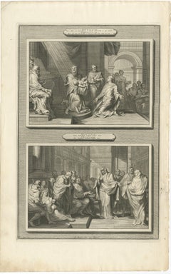 Presentation of Christ in the Temple & Prophetess Anna, Pieter Mortier, ca. 1700