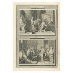 Presentation of Christ in the Temple & Prophetess Anna, Pieter Mortier, ca. 1700