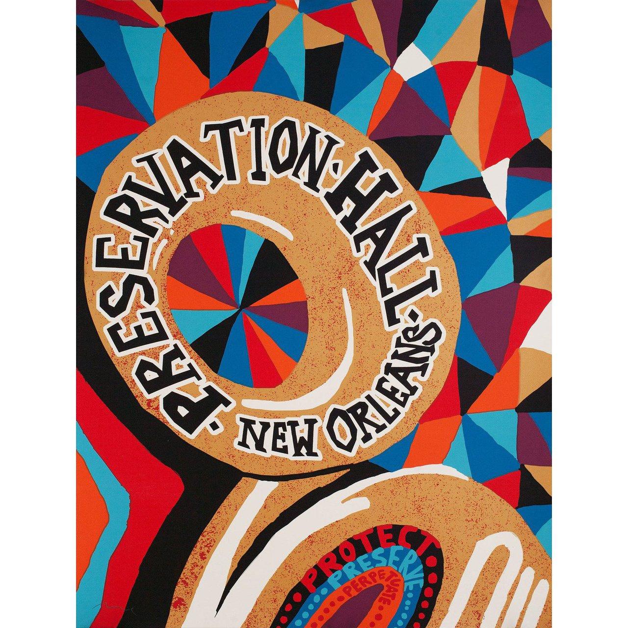Original 2019 U.S. poster by Nate Duval for Preservation Hall (2019). Fine condition, rolled. Please note: the size is stated in inches and the actual size can vary by an inch or more.
     