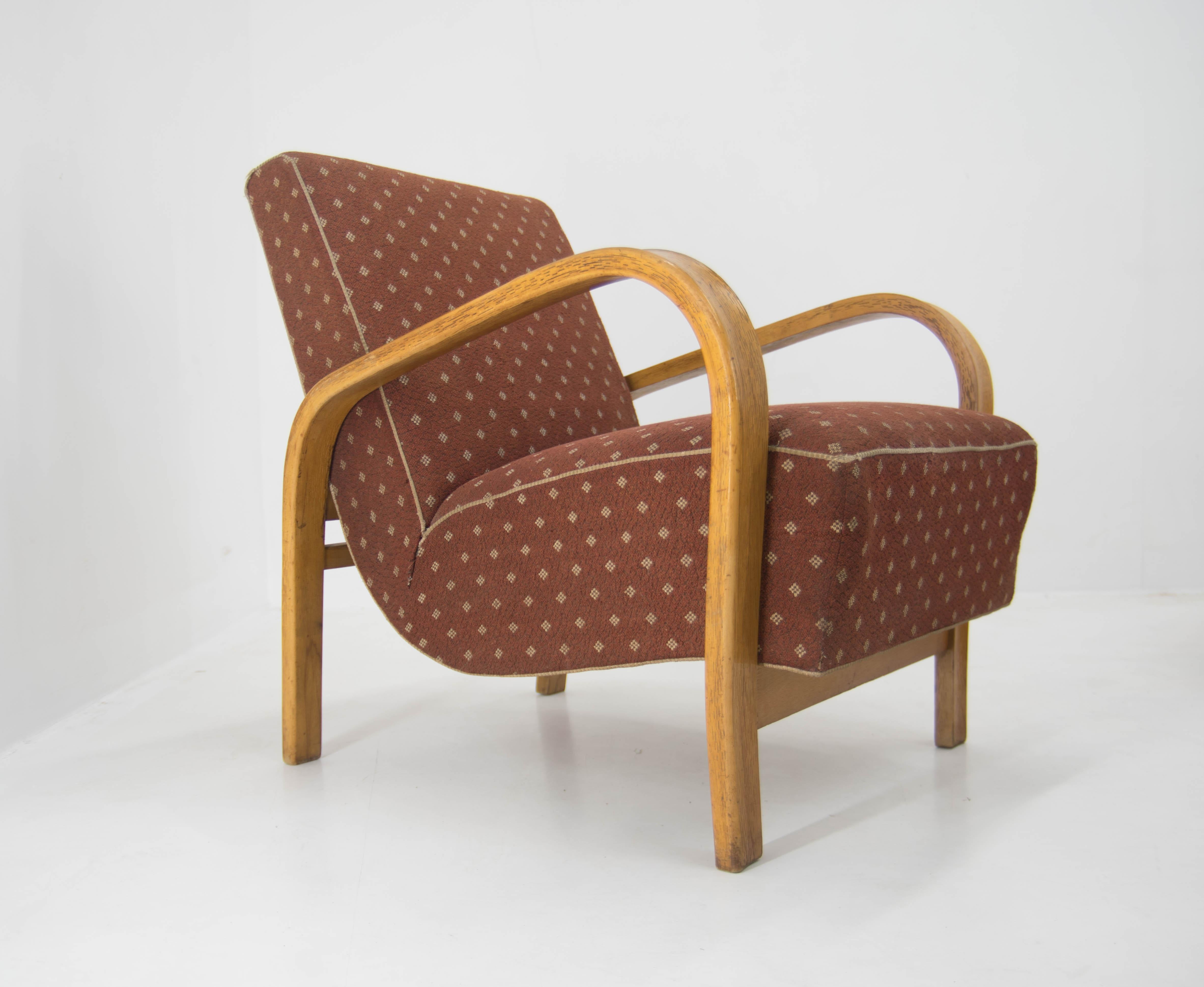 Preserved Armchair by Kozelka a Kropacek, 1950s For Sale 4