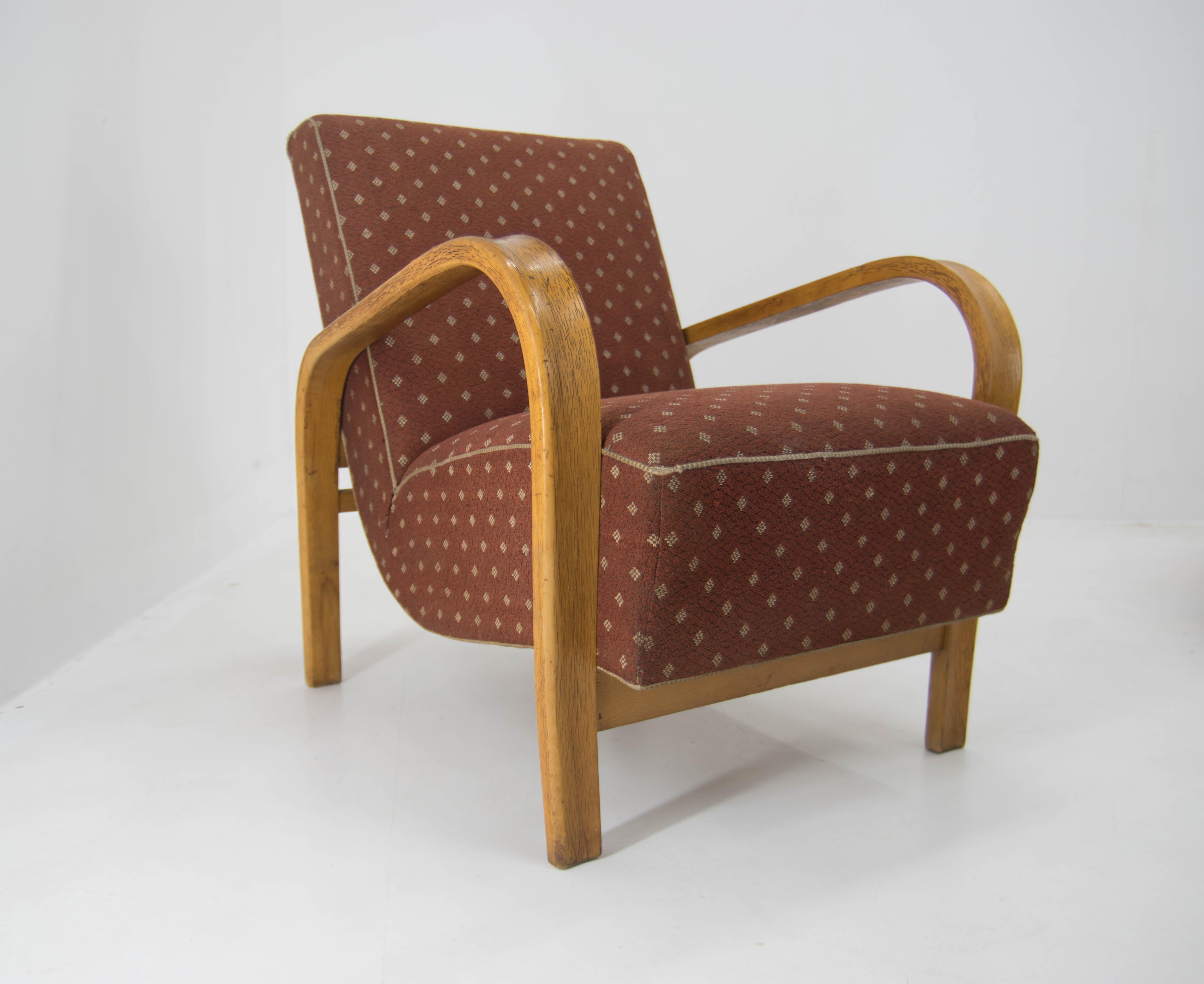 Preserved Armchair by Kozelka a Kropacek, 1950s For Sale 5