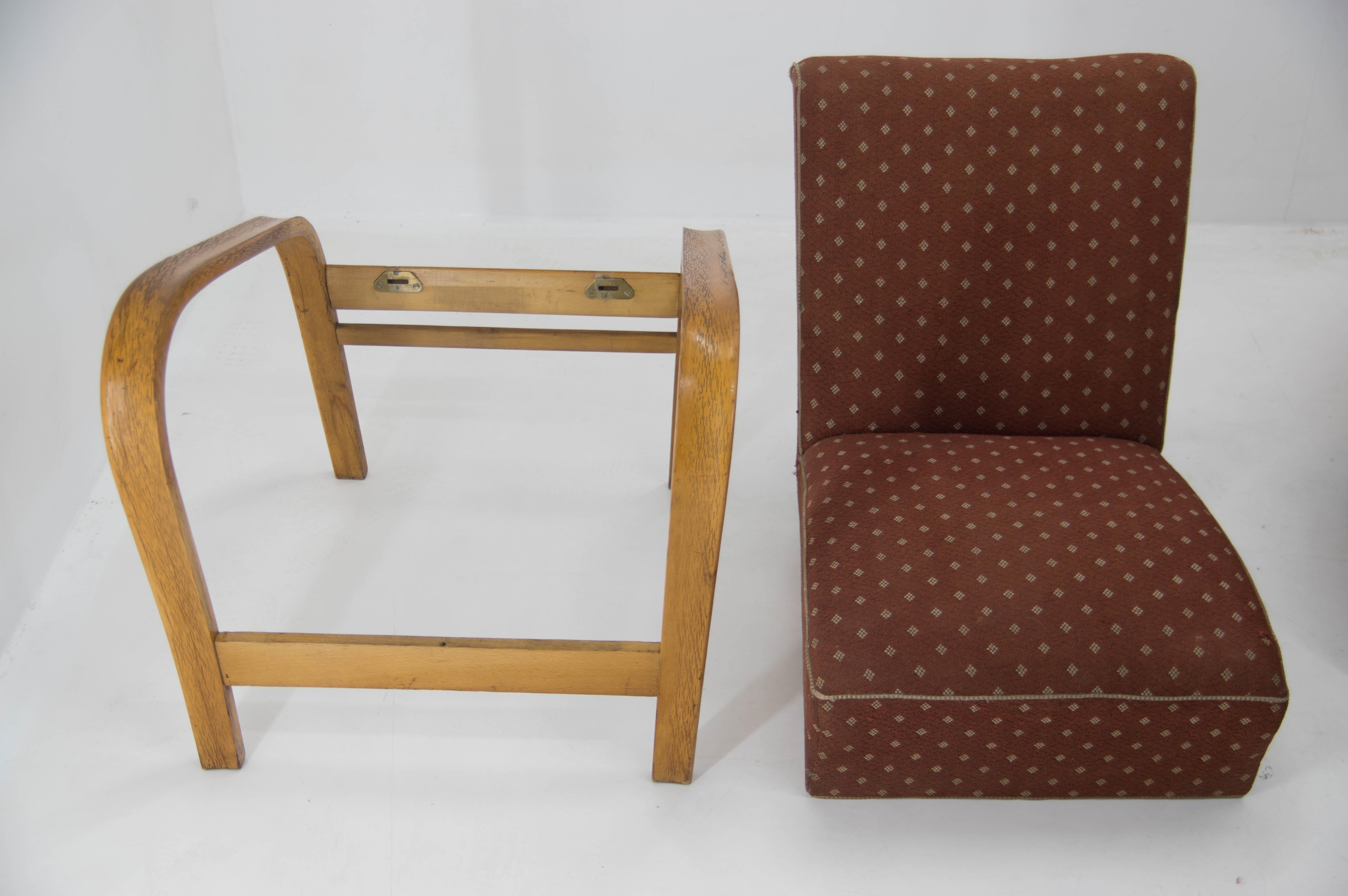 Preserved Armchair by Kozelka a Kropacek, 1950s For Sale 1