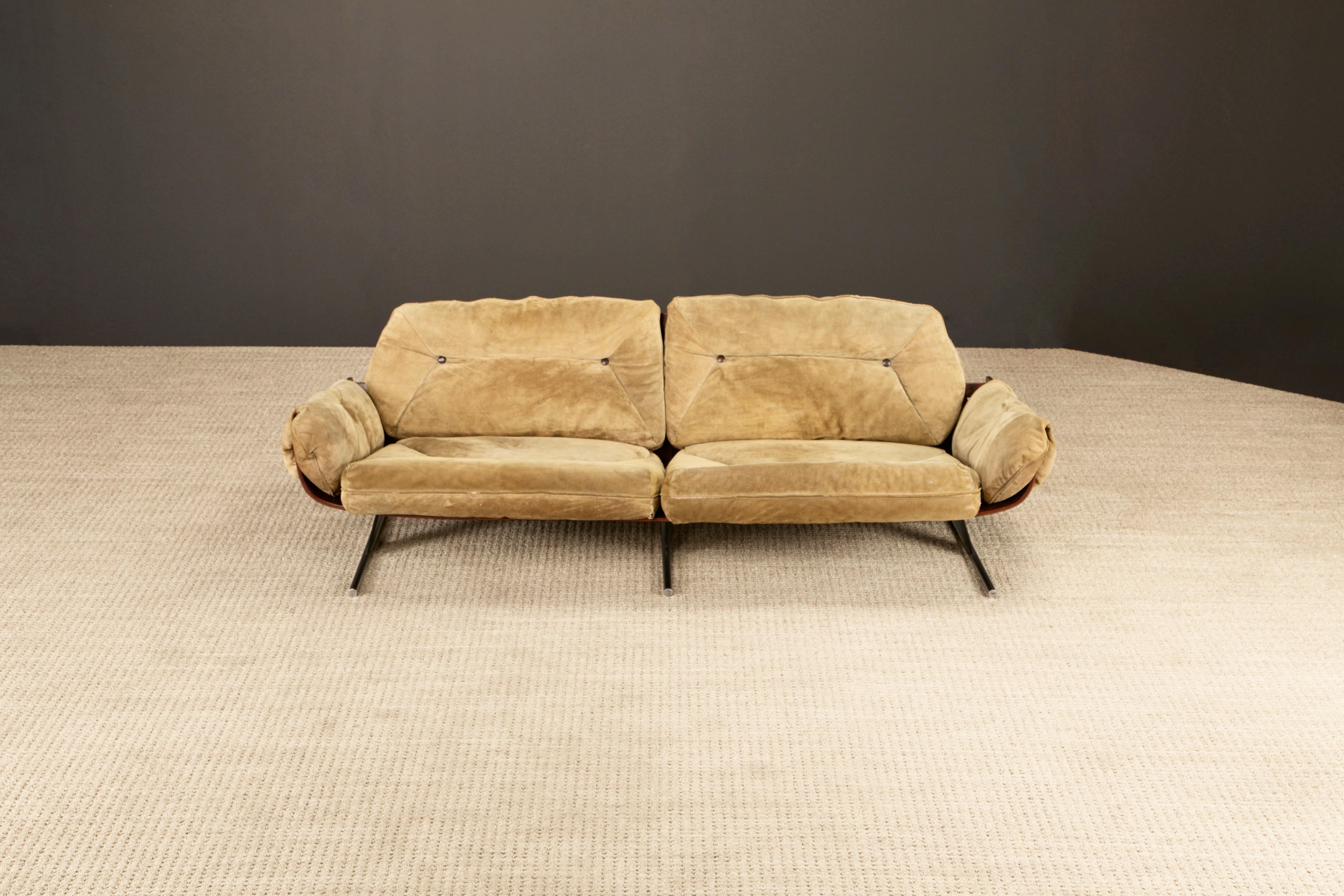 Mid-Century Modern 'Presidencial' Jacaranda Sofa by Jorge Zalszupin for L'Atelier Brazil, c. 1960