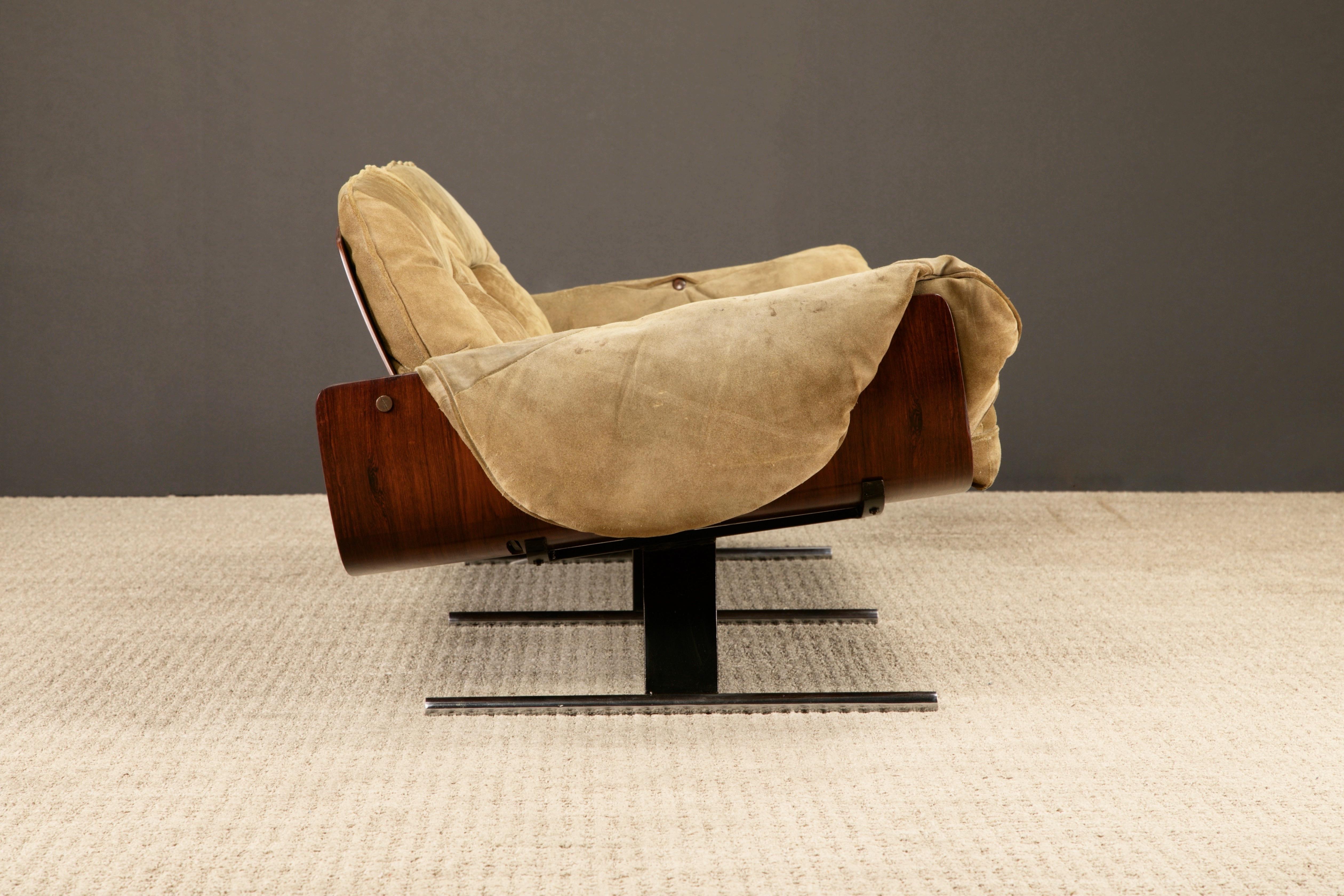 Mid-20th Century 'Presidencial' Jacaranda Sofa by Jorge Zalszupin for L'Atelier Brazil, c. 1960