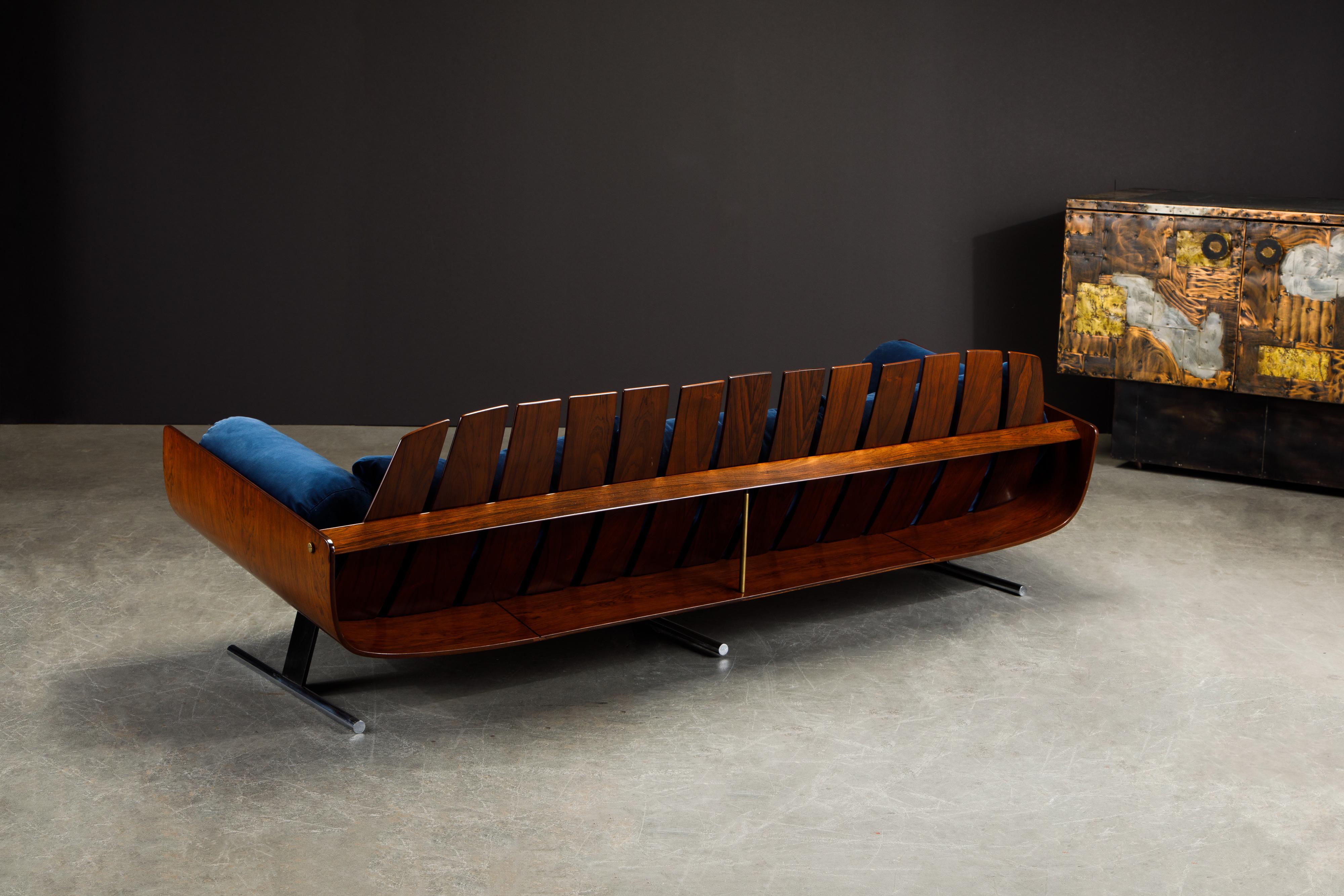 'Presidencial' Sofa by Jorge Zalszupin for L'Atelier Brazil, c. 1960, Signed 2
