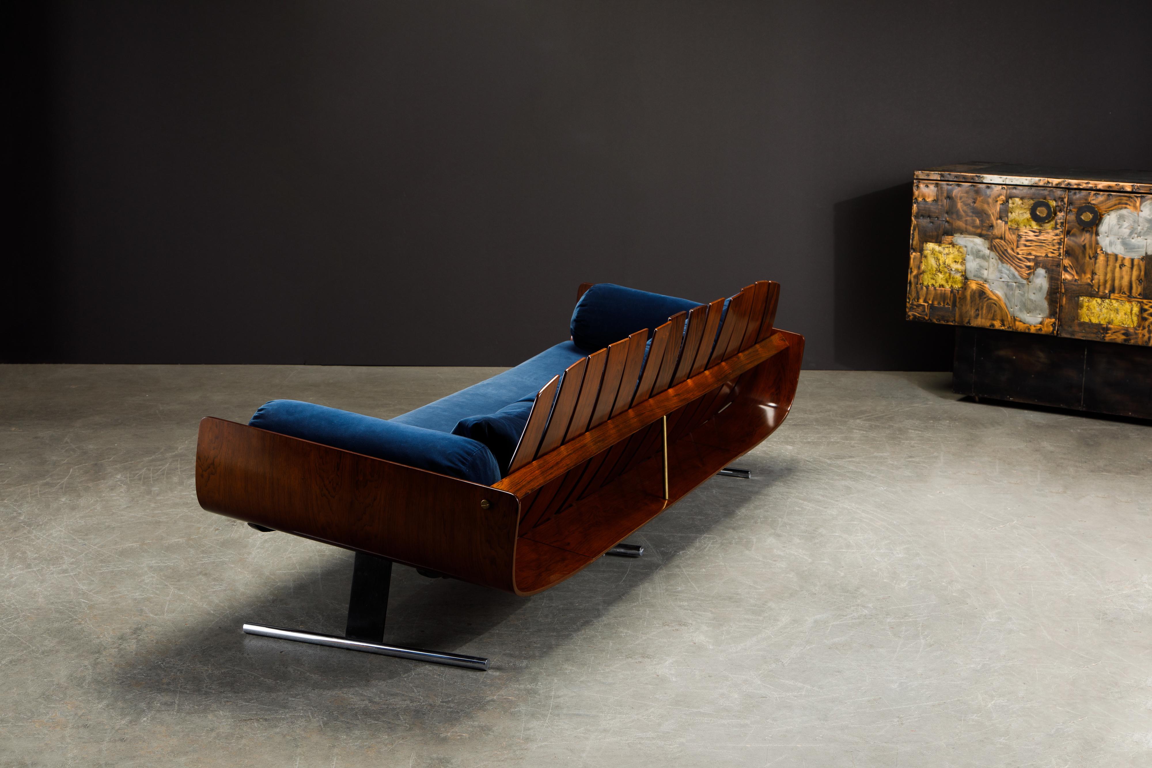 'Presidencial' Sofa by Jorge Zalszupin for L'Atelier Brazil, c. 1960, Signed 3