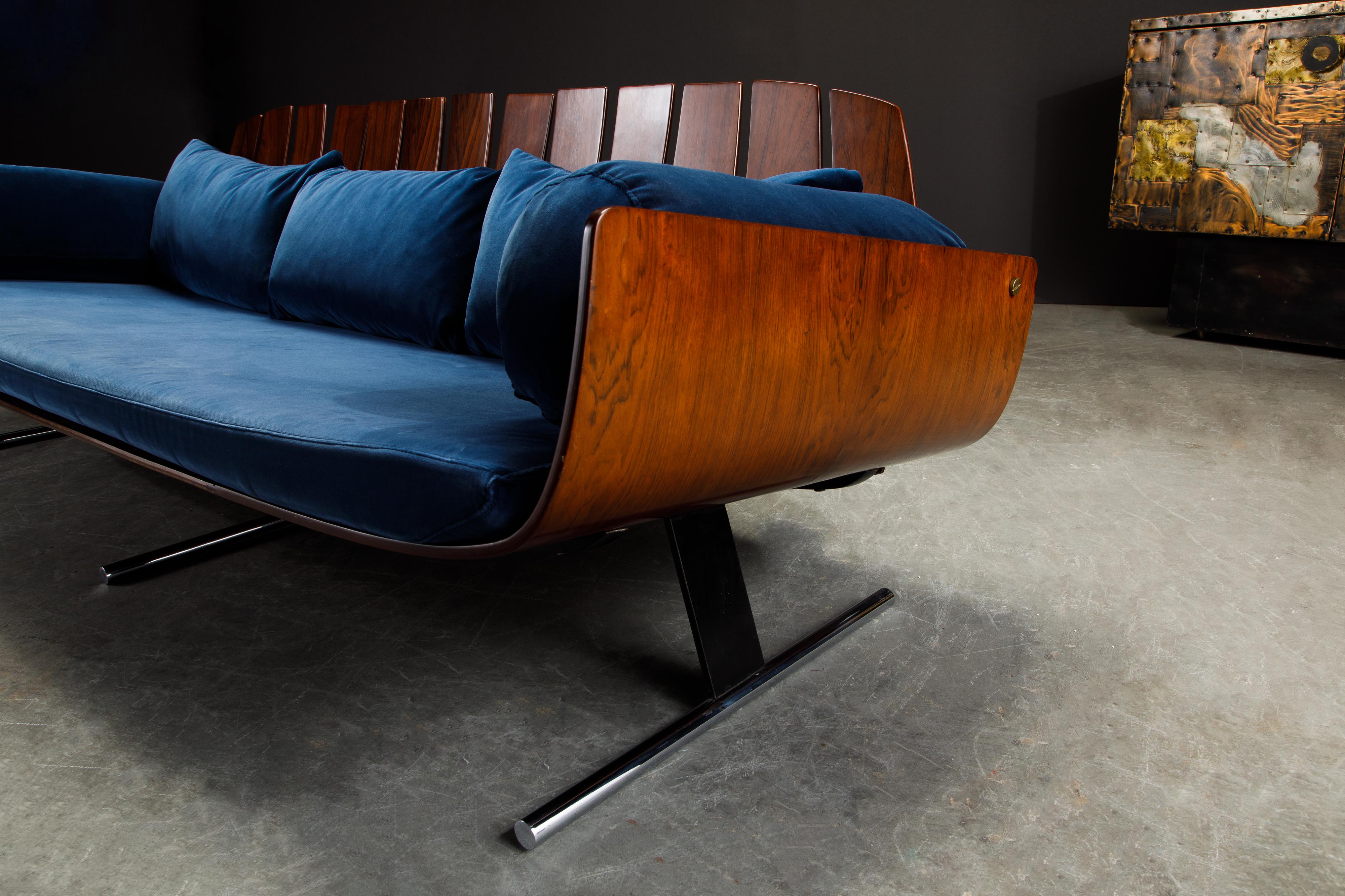 'Presidencial' Sofa by Jorge Zalszupin for L'Atelier Brazil, c. 1960, Signed 5